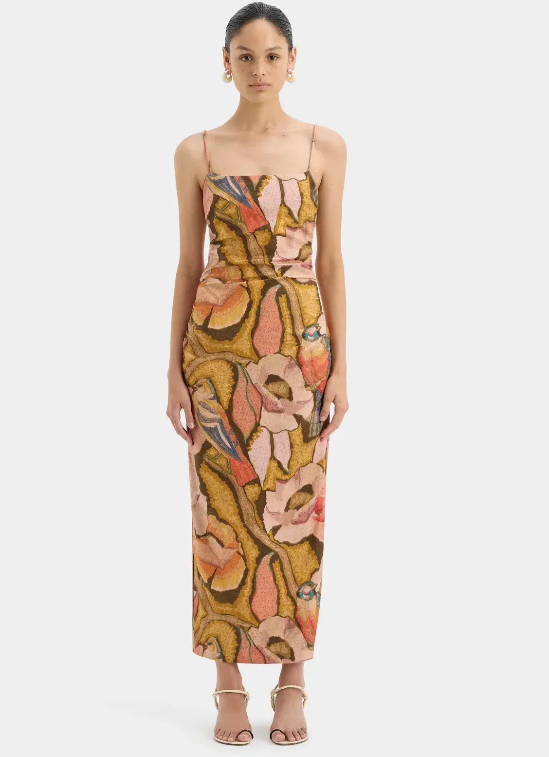 Sir the Label Talulah Column Dress Sanderling Floral Size 10 - Image 1