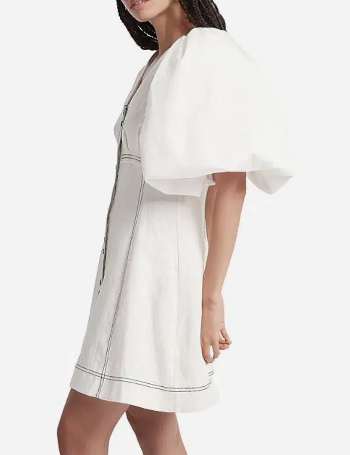 Aje Cherished Mini Dress Ivory Size 10 - Image 5