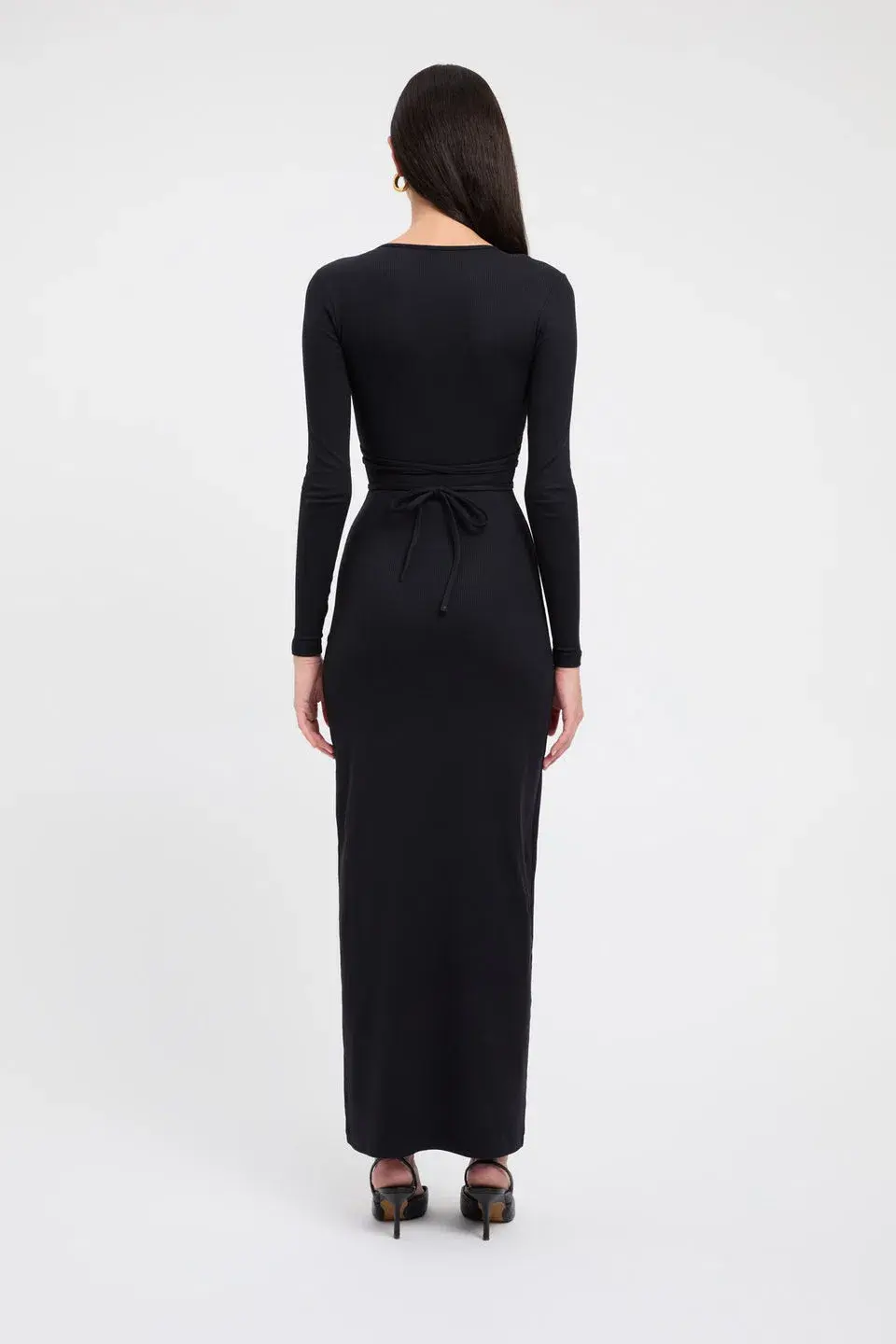 Kookai Sereya Maxi Dress Black  Size 6 for rent on The Volte - main image