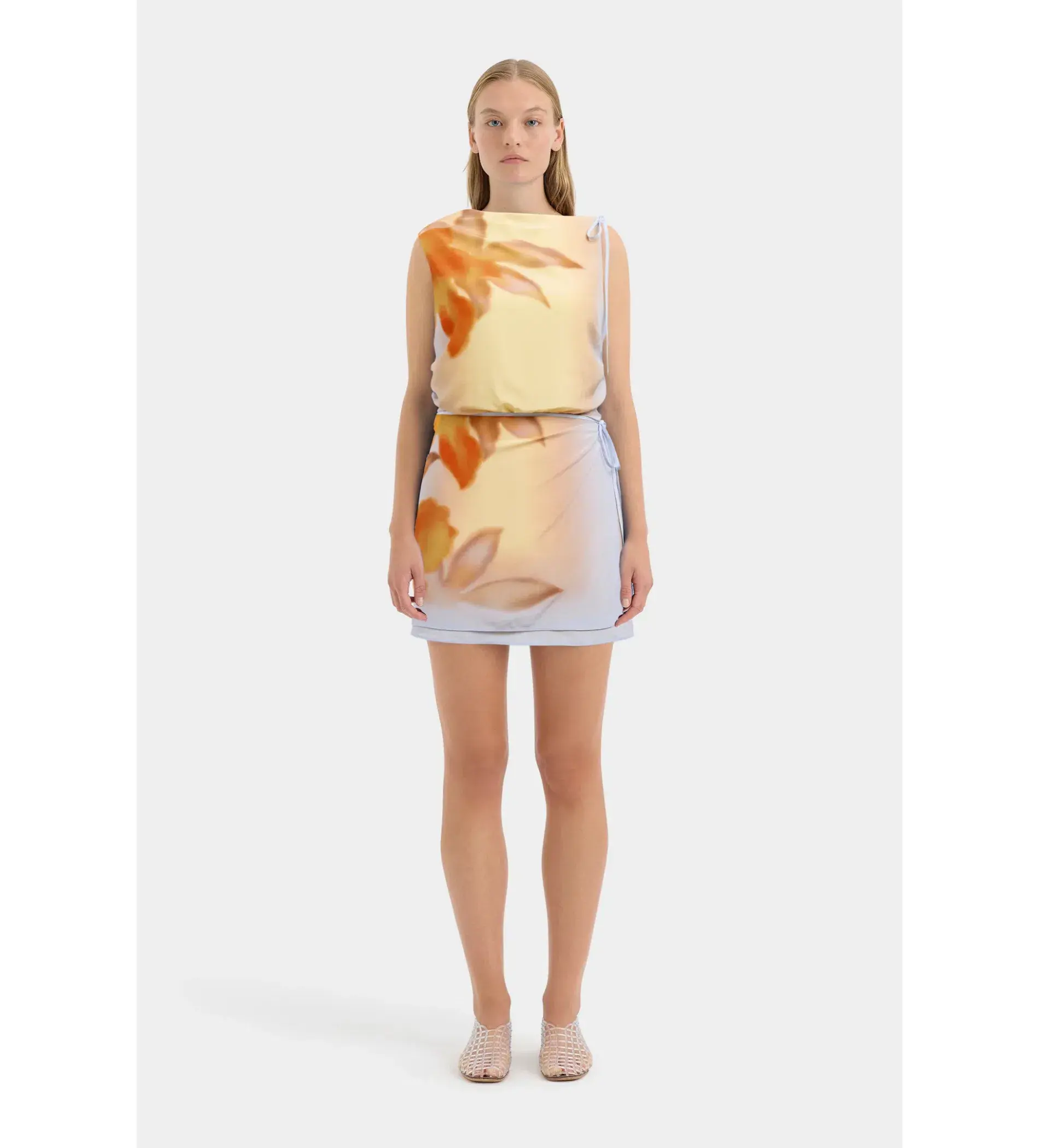 Sir the Label Serene Mini Dress in Sequoia Floral Size 0 / AU 6 - Image 1