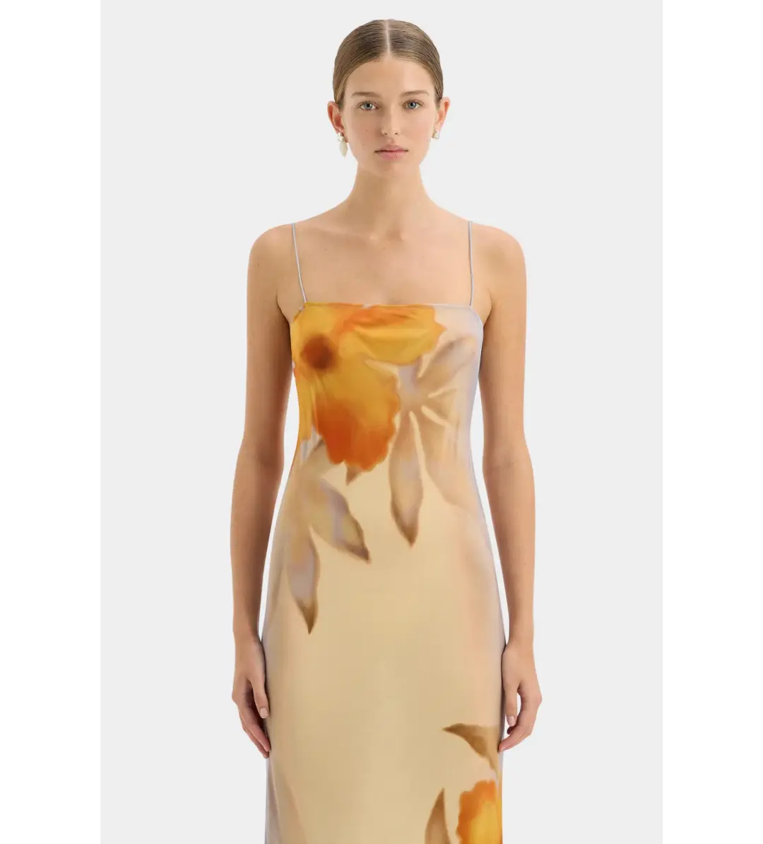 Sir Serene Slip Dress in Sequoia Floral Size 1 / AU 8 for rent on The Volte - main image