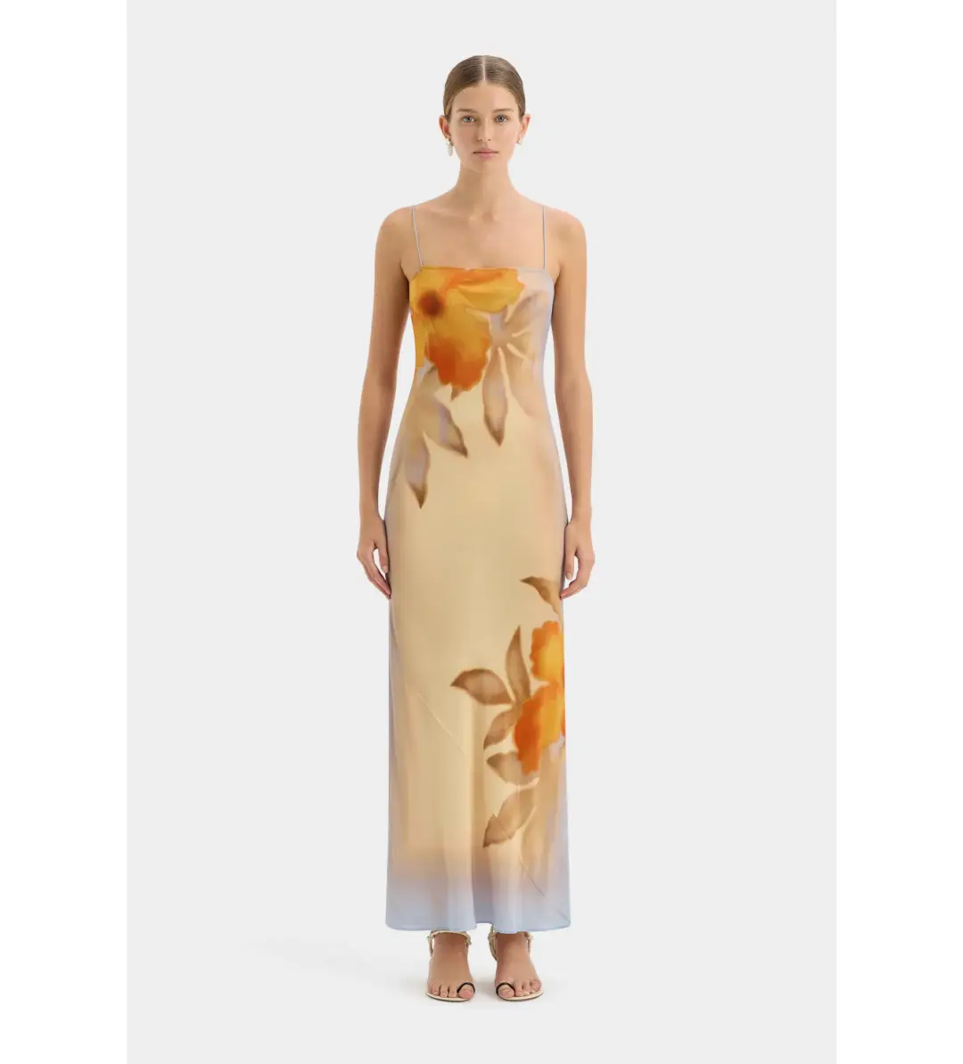 Sir Serene Slip Dress in Sequoia Floral Size 3 / AU 12   for rent on The Volte - main image