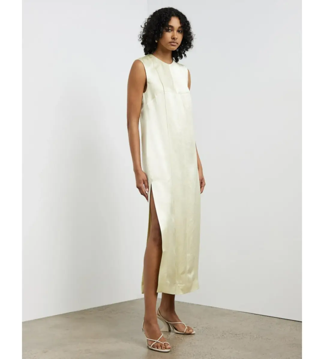 Camilla And Marc Myah Shift Dress Acid Yellow Size AU 10 for rent on The Volte - main image