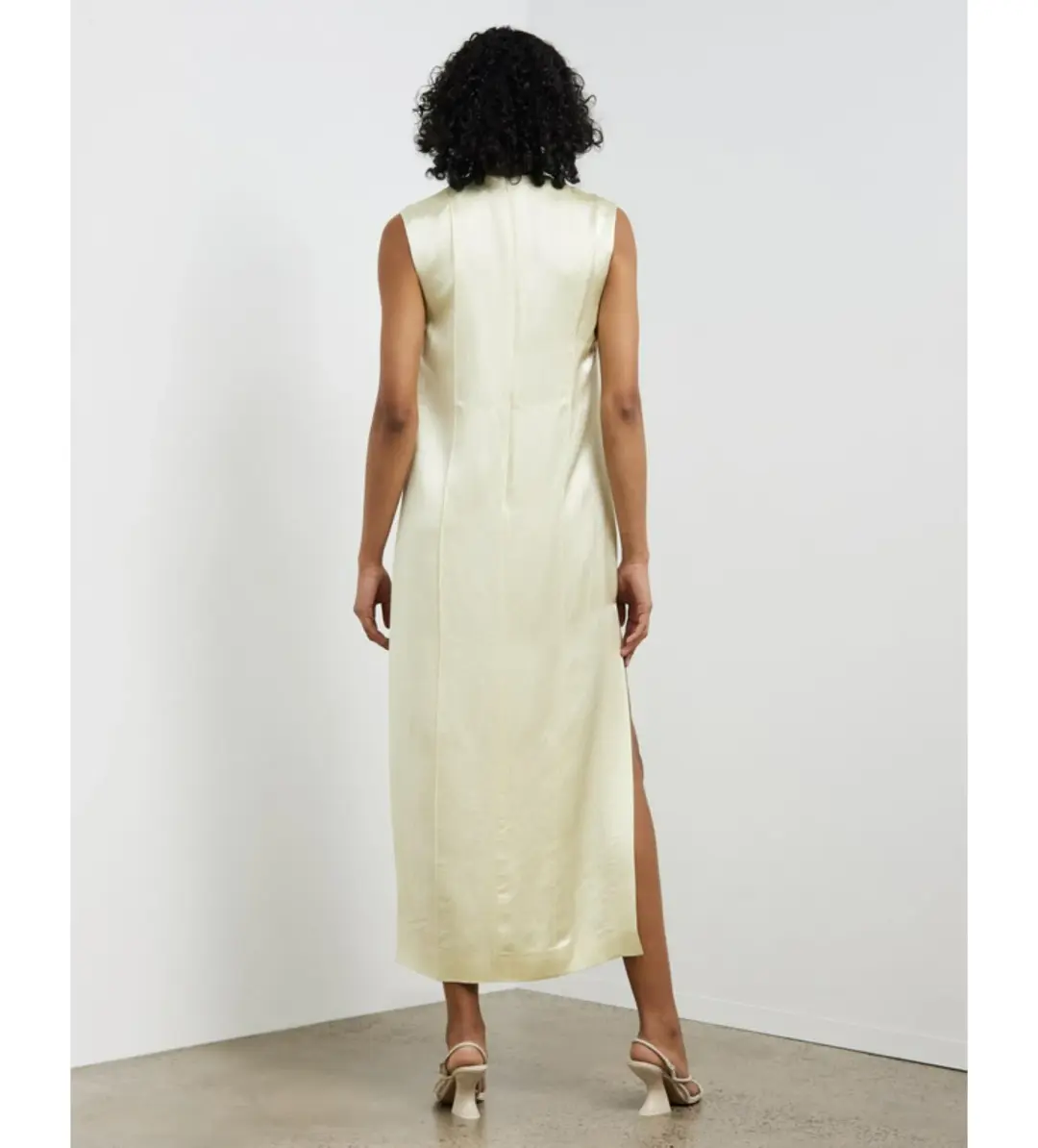 Camilla And Marc Myah Shift Dress Acid Yellow Size AU 10 for rent on The Volte - main image