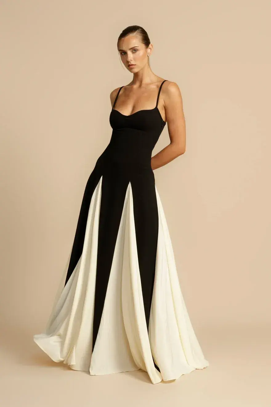 Arcina Ori Paloma Dress Black/White Size AU 8  - Image 2