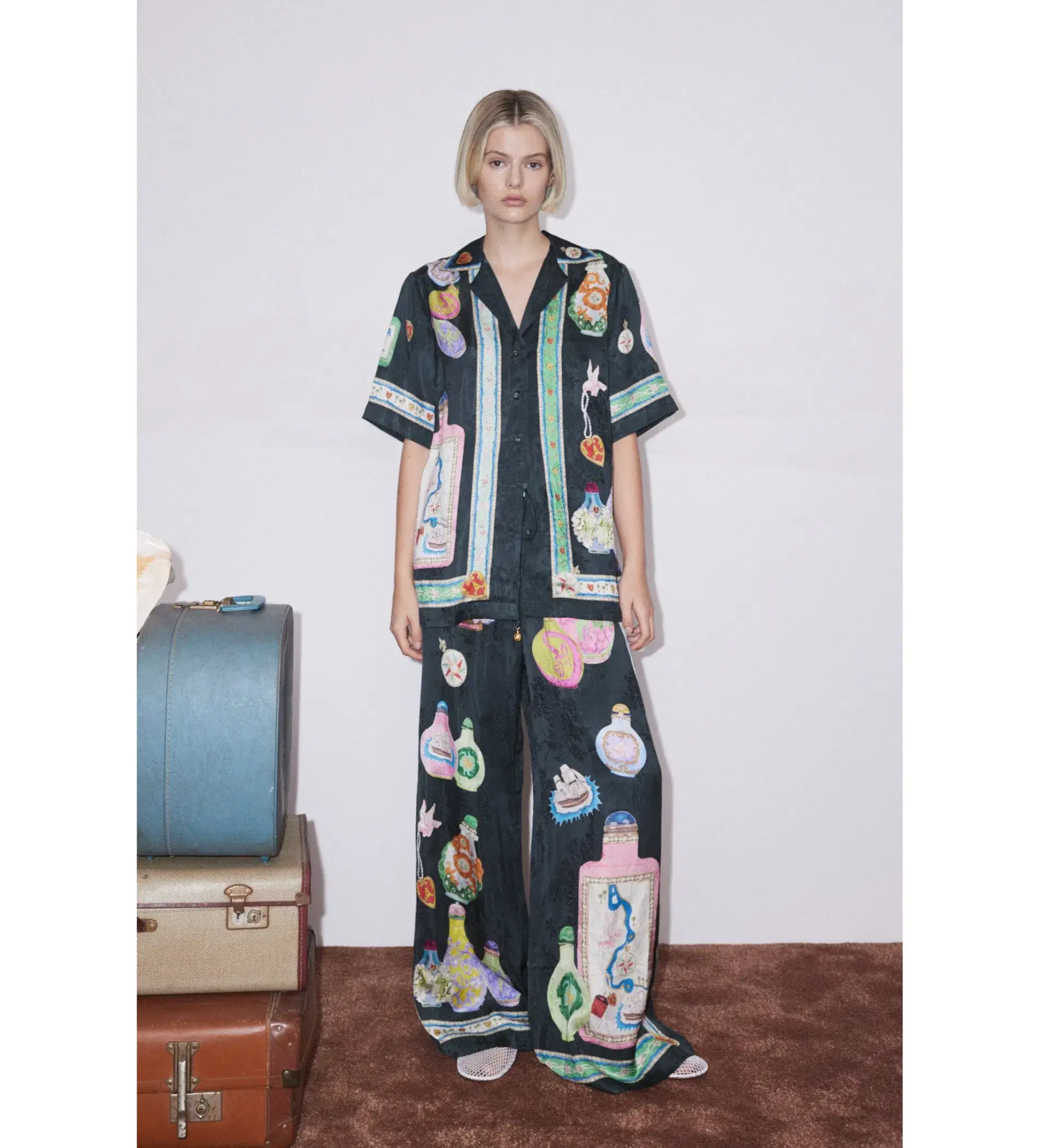 Alemais Royal Shirt and Pant Set Green Size AU 8 - Image 1