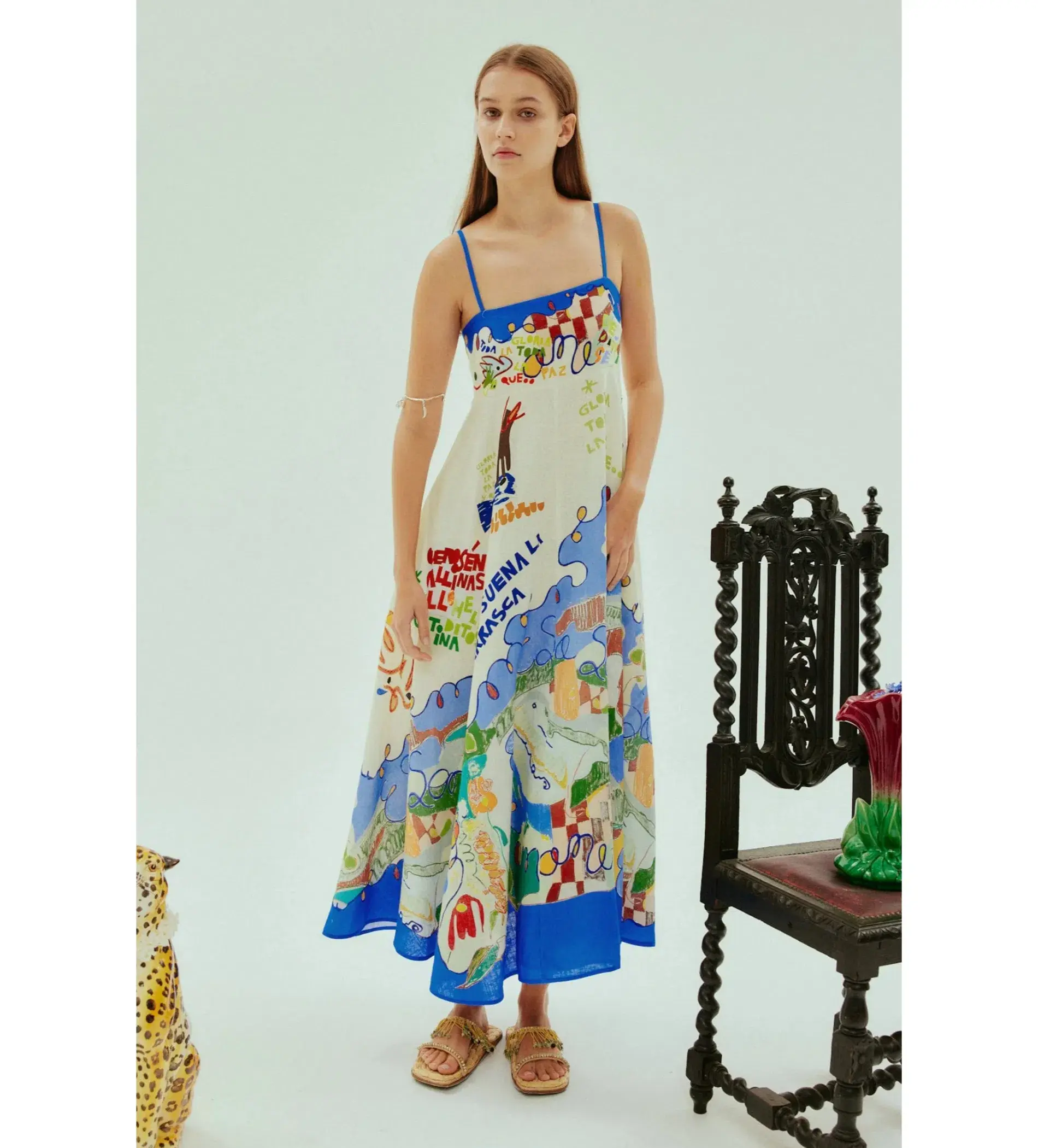 Alemais Nadia Sundress Print Size AU 8 - Image 1