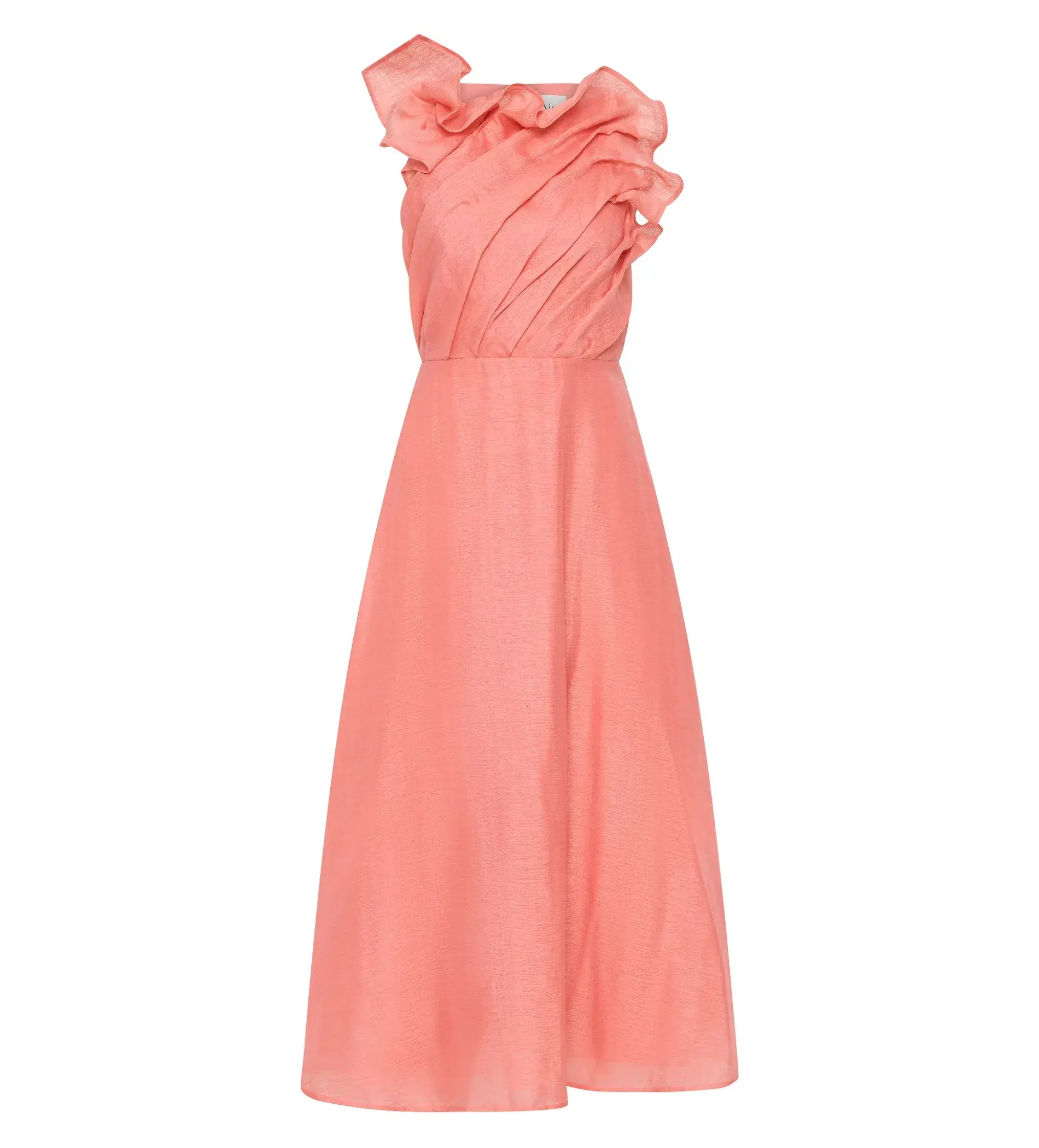 Aje Genesis Midi Dress Washed Coral Size M / AU  10  - Image 5