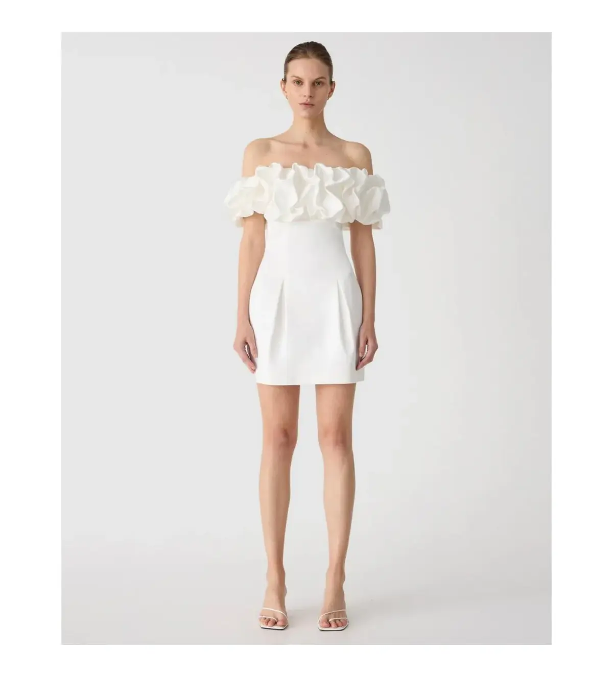 Misha Amara Mini Dress Ivory Size 8 - Image 1