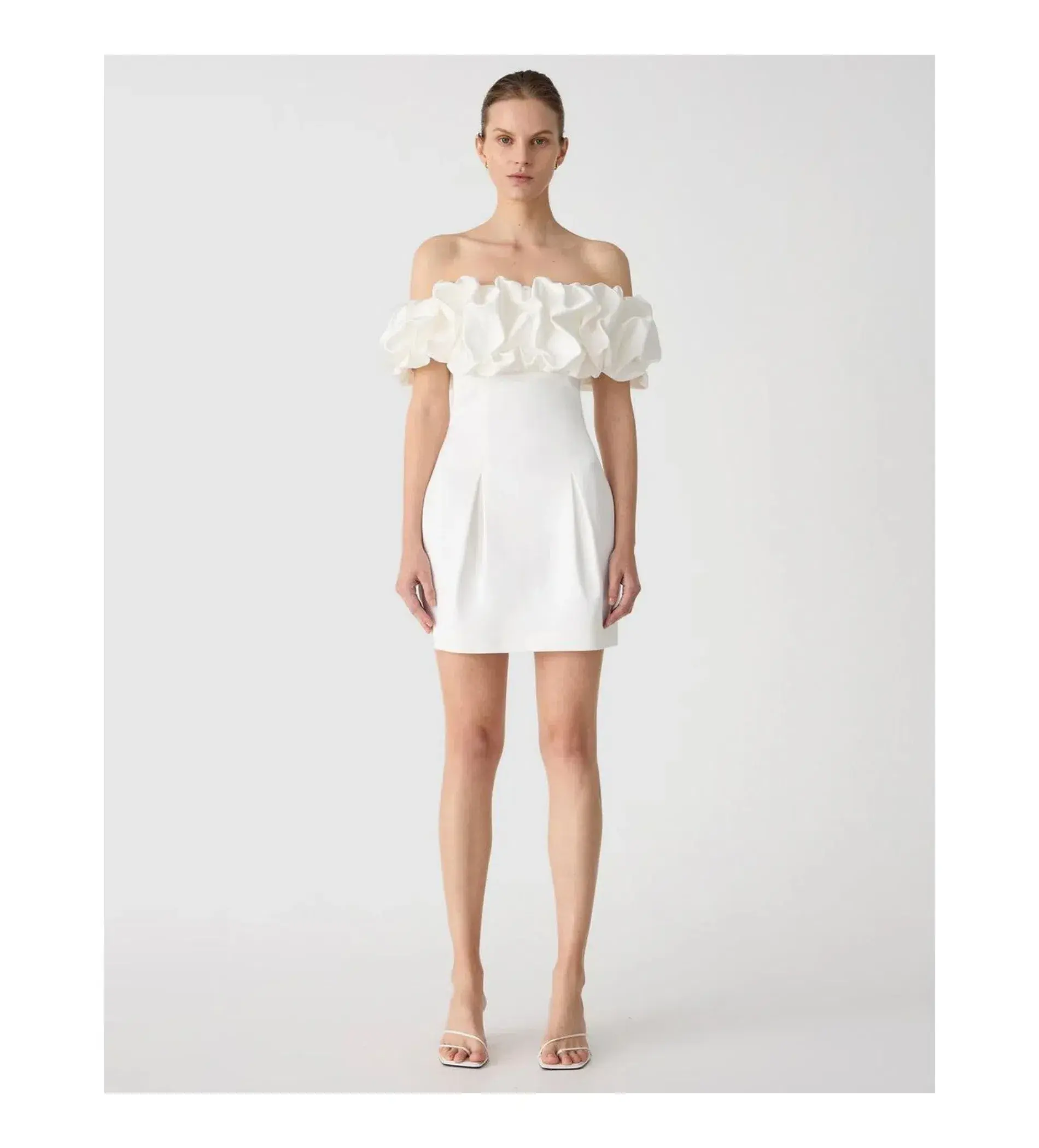 Misha Amara Mini Dress Ivory Size 8 - Image 1