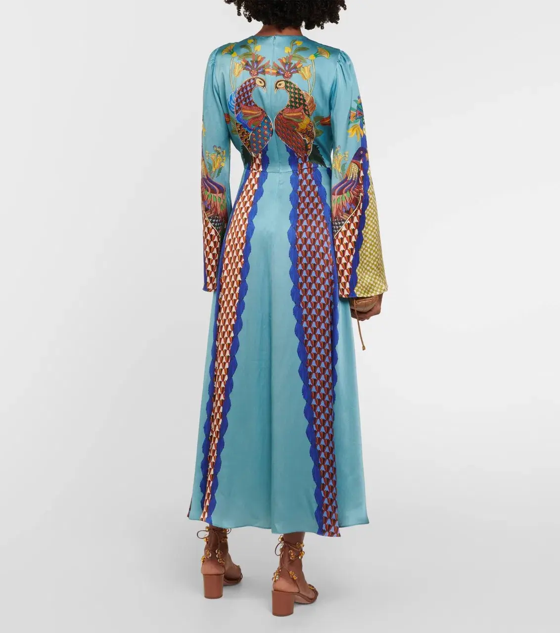 ALEMAIS Gilly Flare Sleeve Dress Multi Size AU 10 - Image 10