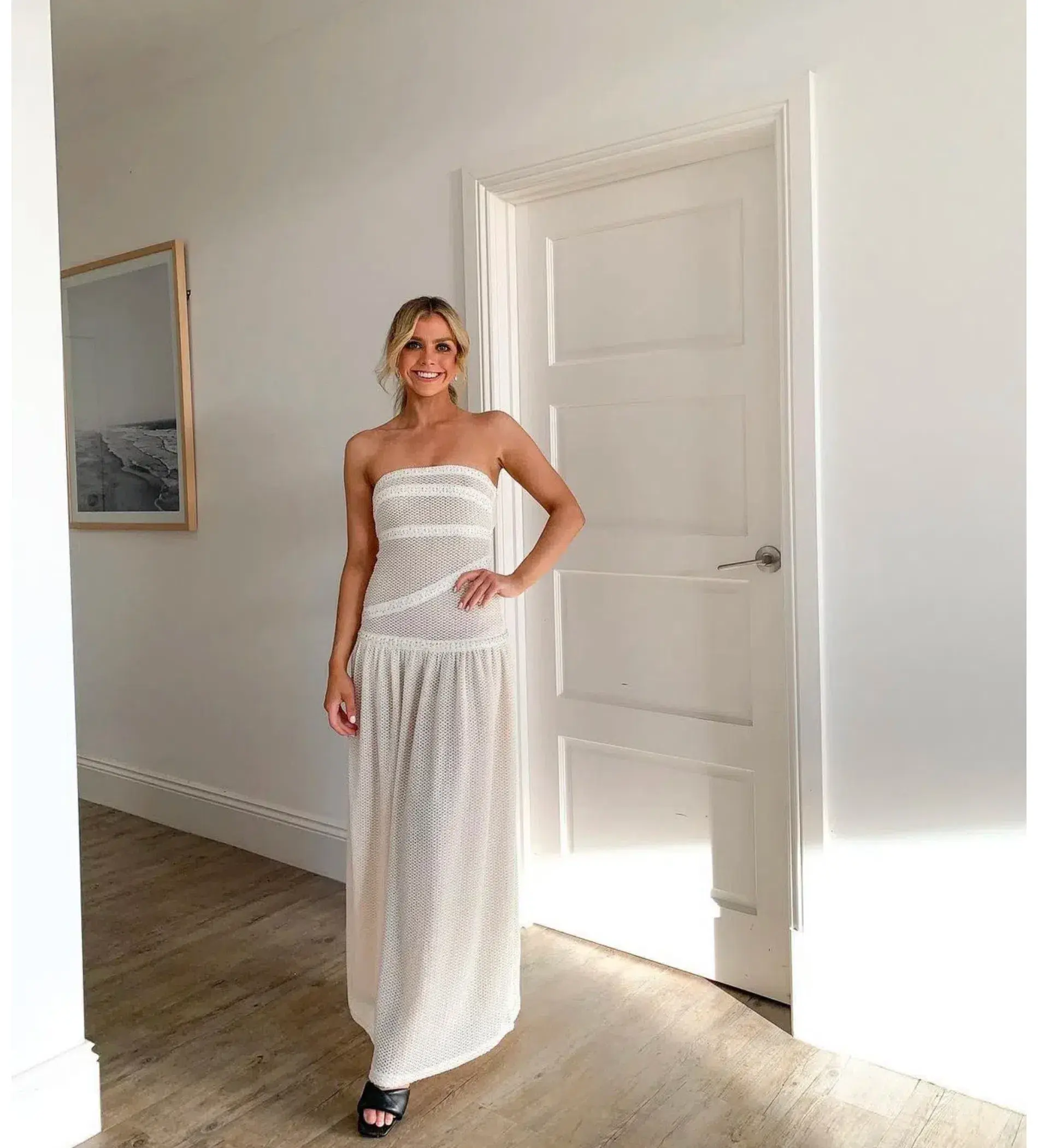 Fait Par Poutch Colette Dress White Size S / AU 8 - Image 11