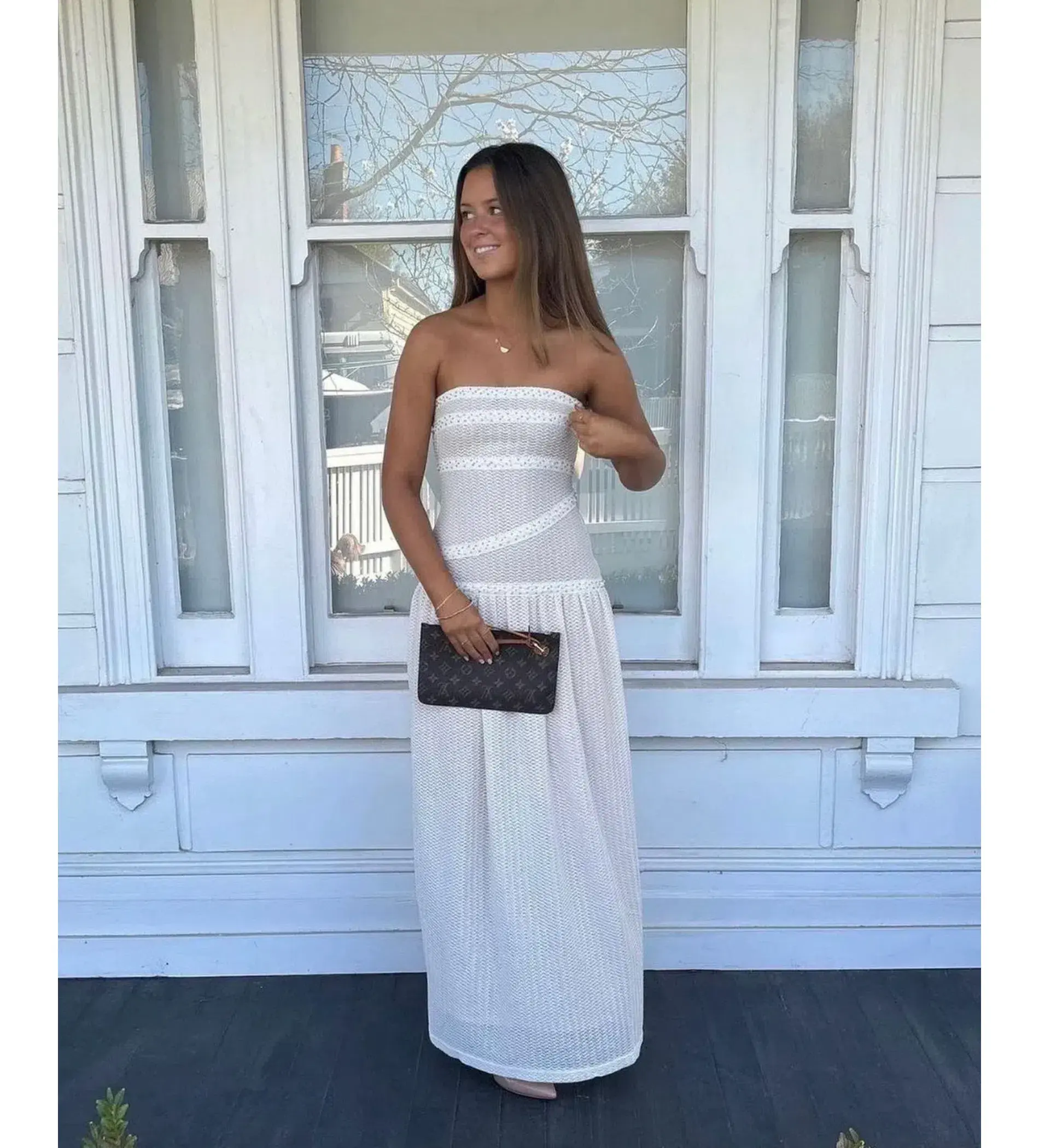 Fait Par Poutch Colette Dress White Size S / AU 8 - Image 7