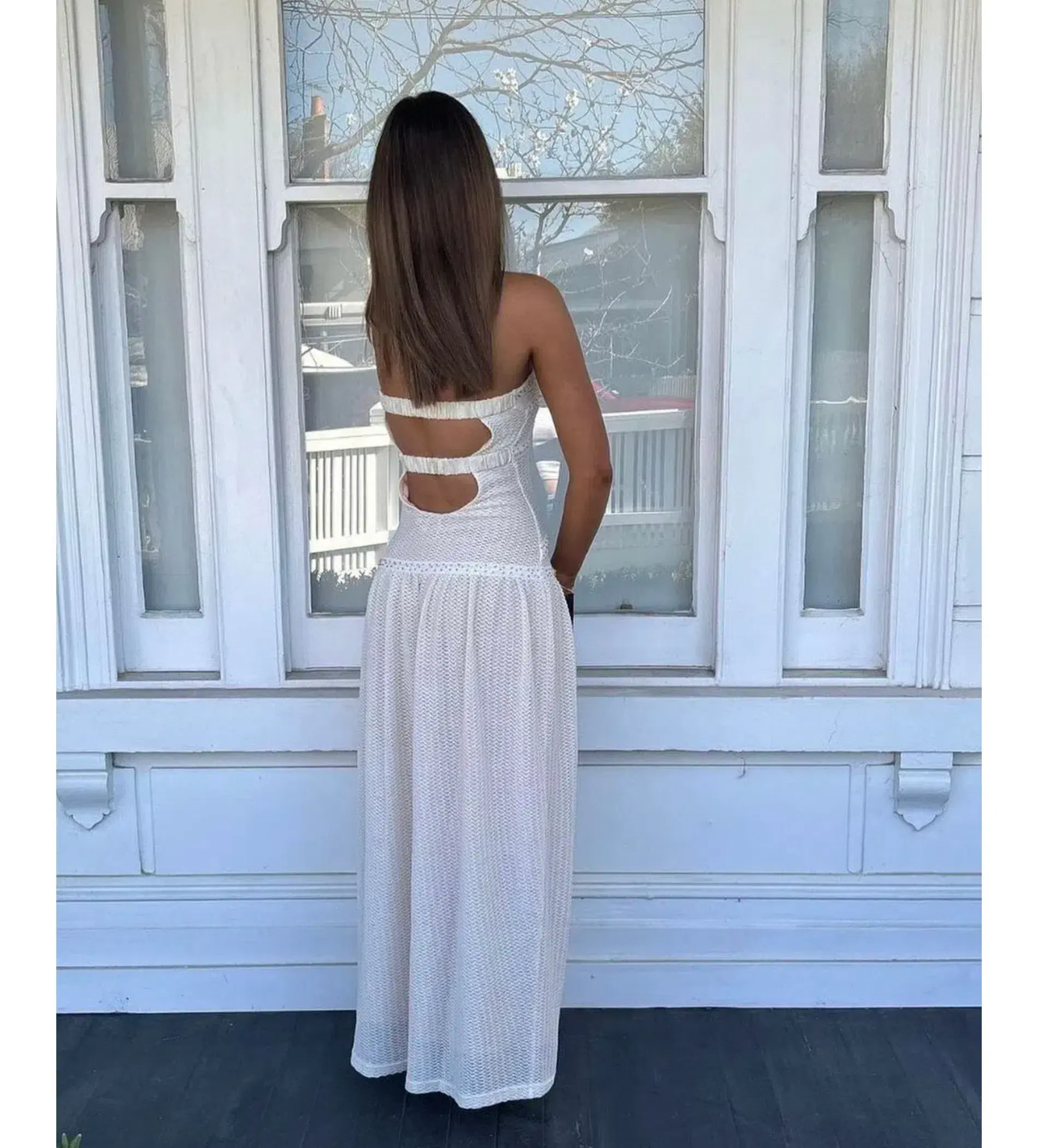Fait Par Poutch Colette Dress White Size S / AU 8 - Image 8