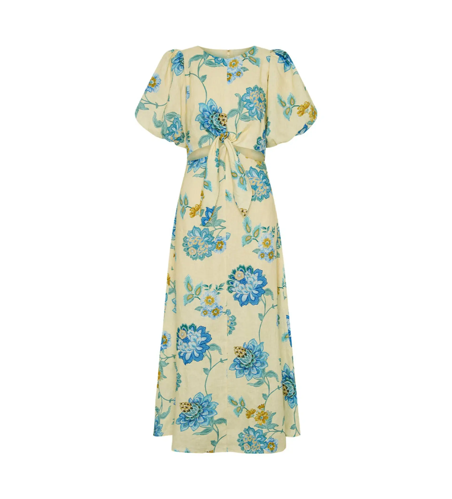 Kivari Giselle Cut Out Maxi Dress Floral Size AU 14 - Image 5