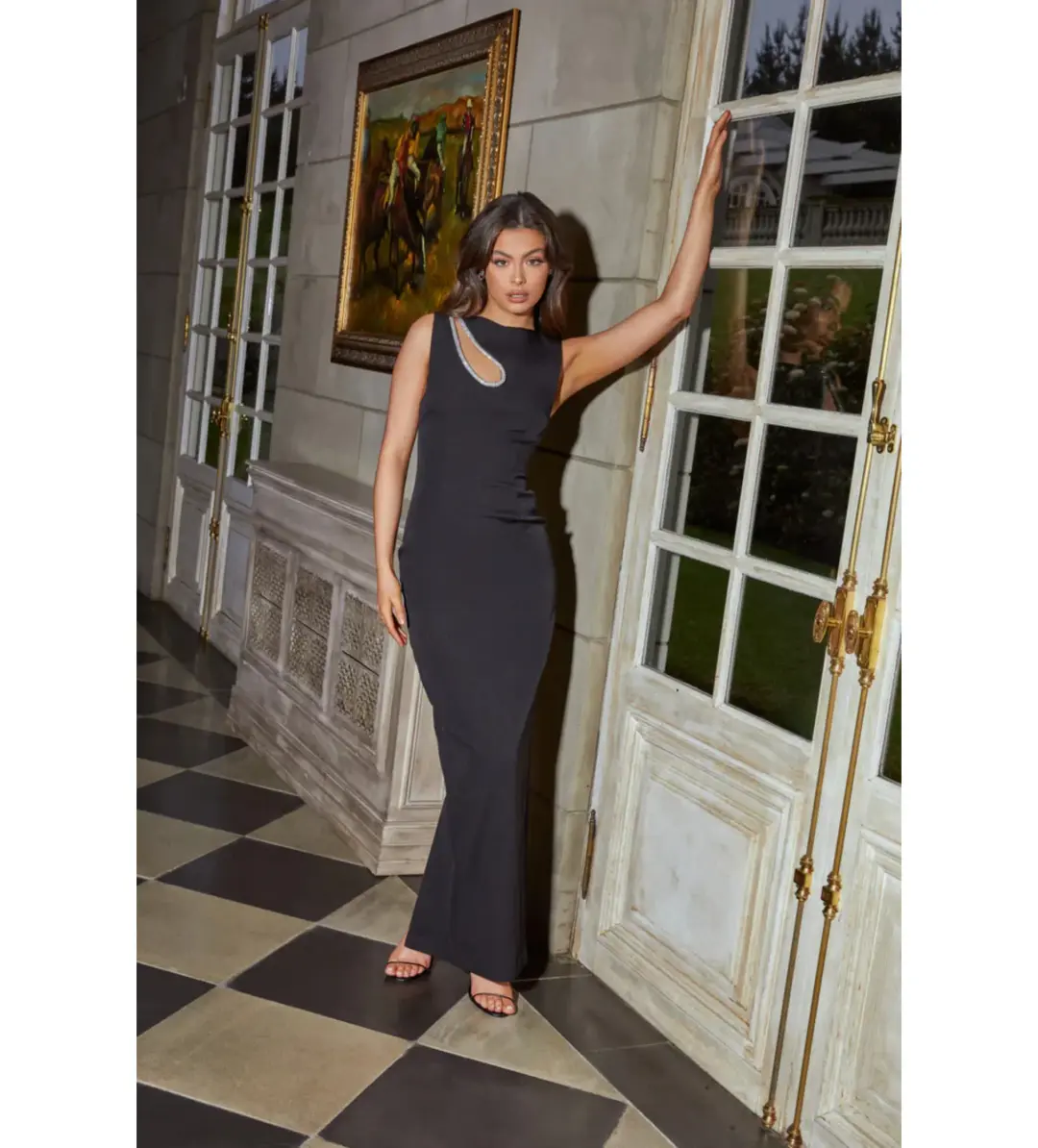 Bianca & Bridgett Valencia Dress Black Size AU 10 for rent on The Volte - main image