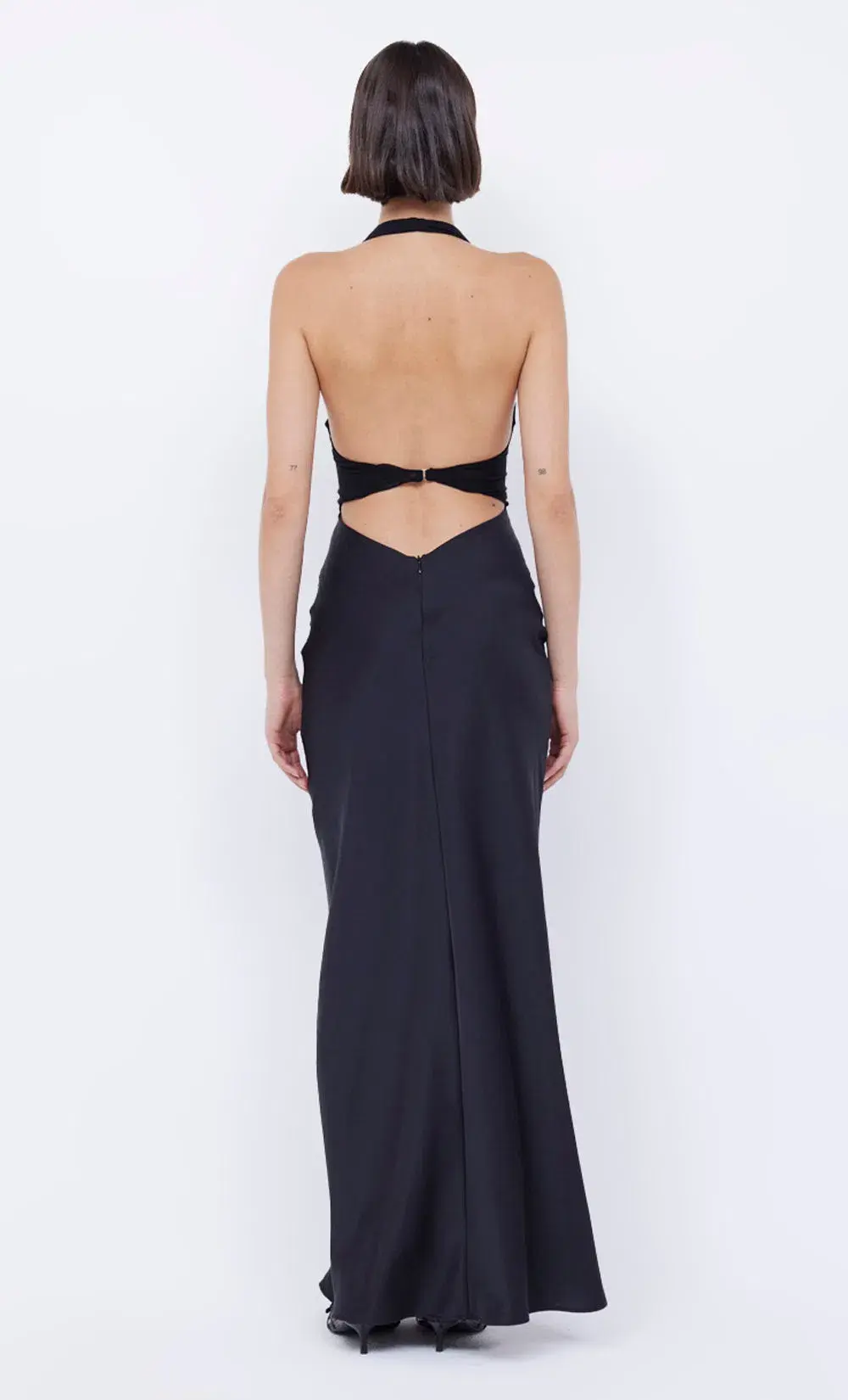 Bec & Bridge Solare Halter Maxi Dress Black Size 8 - Image 2