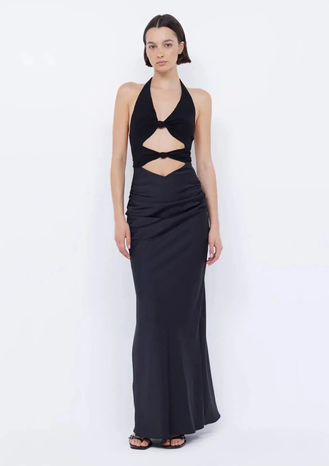 Bec & Bridge Solare Halter Maxi Dress Black Size 8 - Image 1