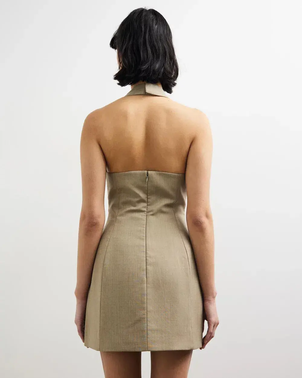 Camilla and Marc Pompidou Mini Dress Olive Marle Size 12 - Image 3