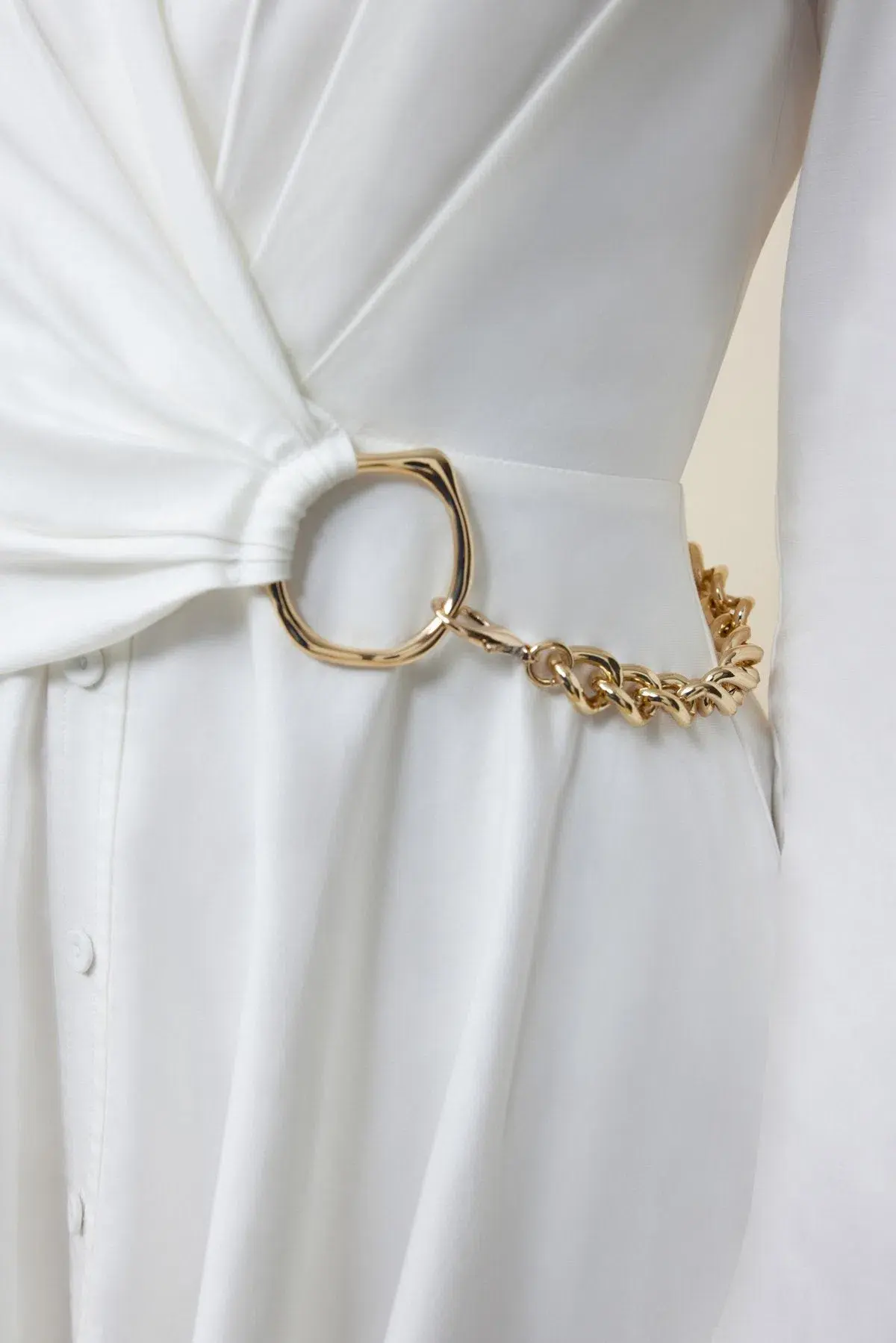 Acler Kirtling Midi Dress Ivory Size 10 - Image 4