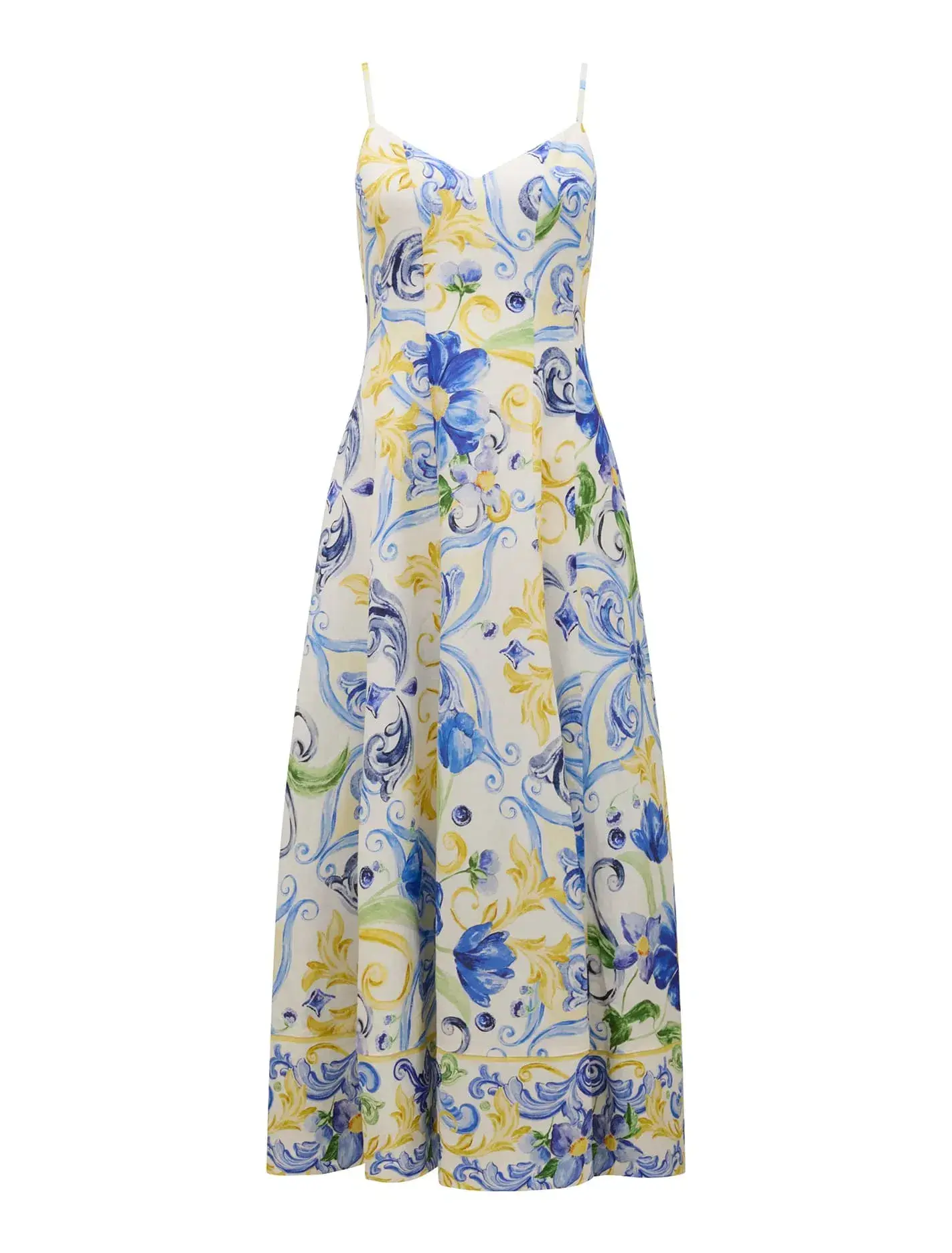 Forever New Chiara Printed Midi Dress Capri Tile Size 12 - Image 6