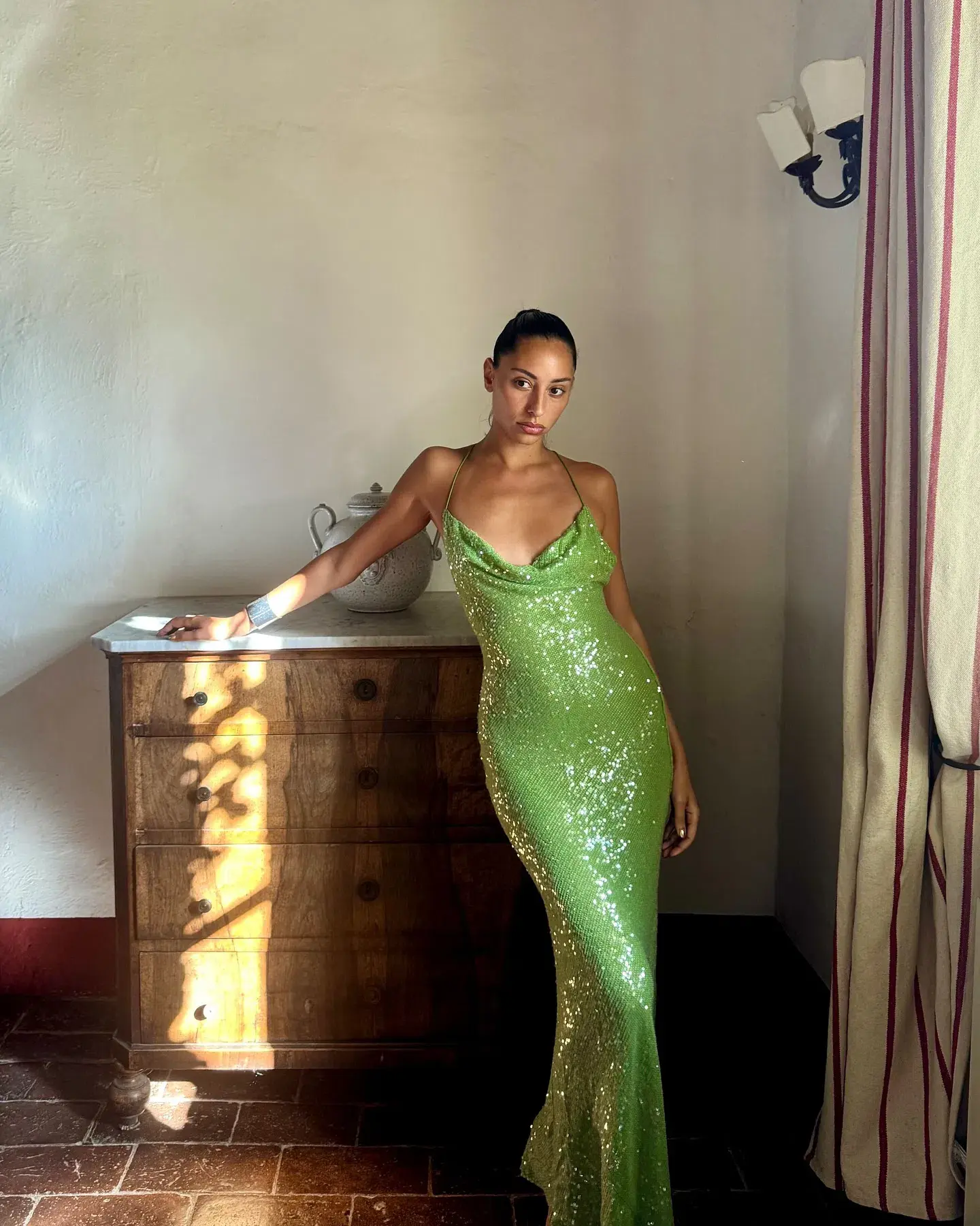 Rat & Boa Gaia Dress Green Size M / AU 10 - Image 1