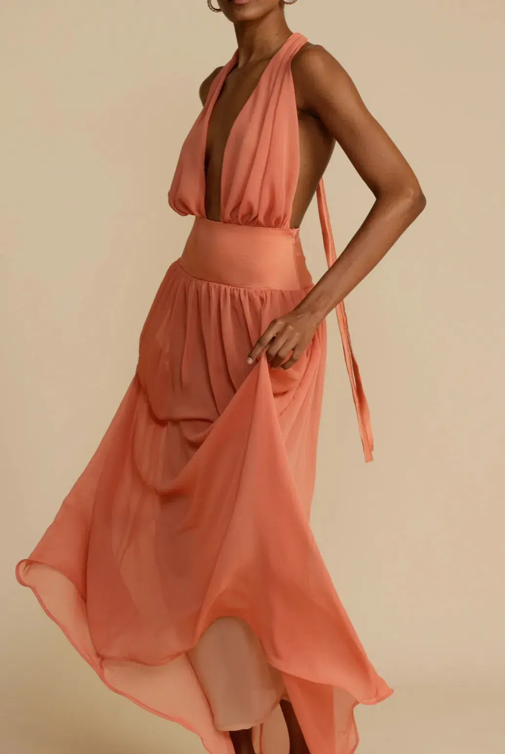 Arcina Ori Serena Dress Coral Size M / AU 10 - Image 4