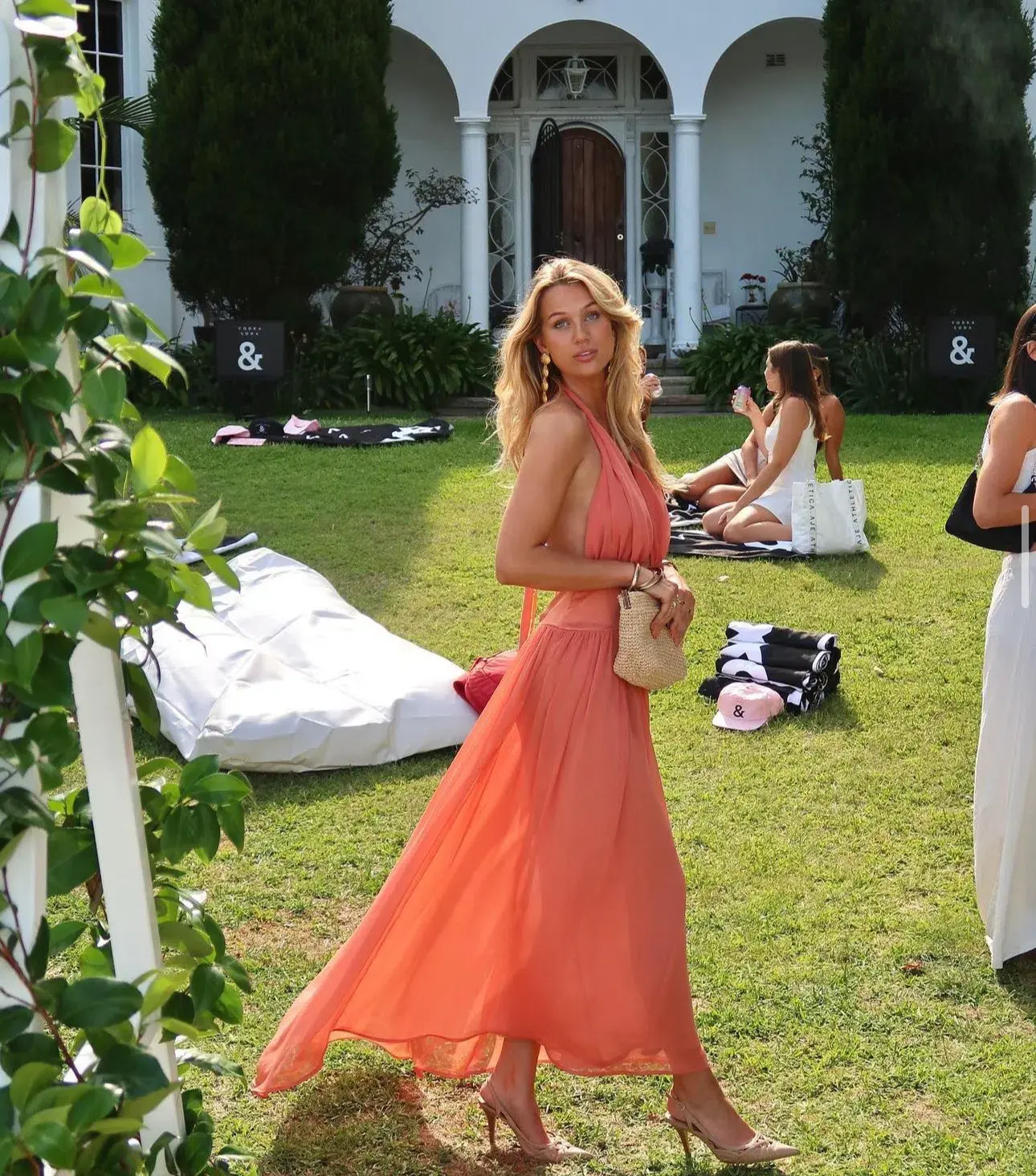 Arcina Ori Serena Dress Coral Size M / AU 10 - Image 2