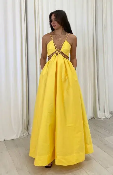 Helen O’Connor Super Nova Gown Yellow Size 10 - Image 2