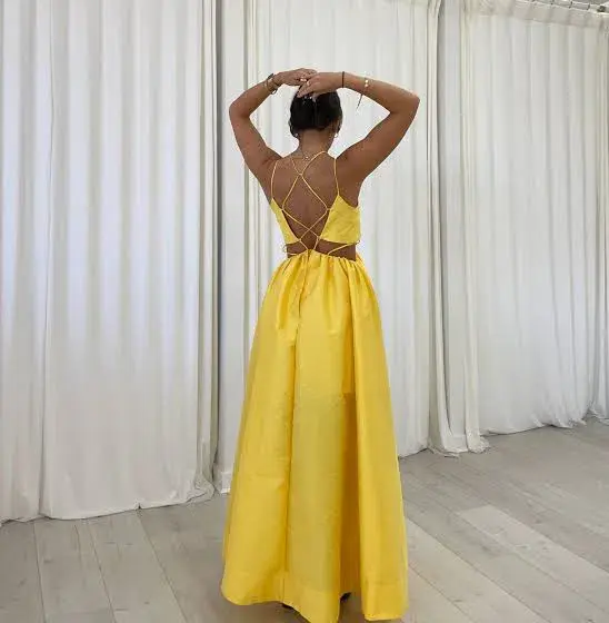 Helen O’Connor Super Nova Gown Yellow Size 10 - Image 3