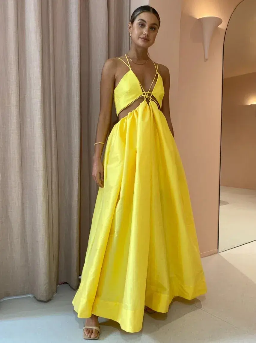 Helen O’Connor Super Nova Gown Yellow Size 10 - Image 1