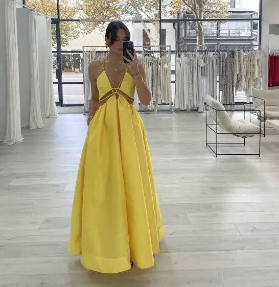 Helen O’Connor Super Nova Gown Yellow Size 10 - Image 4