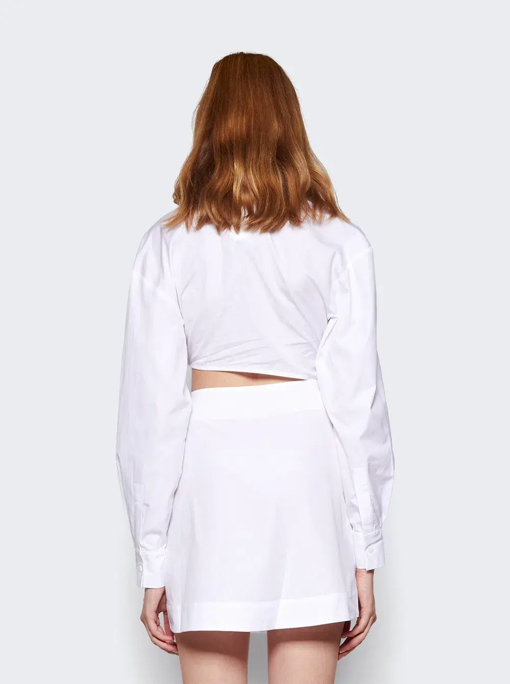 Christopher Esber Folia Float Buckle Shirt Mini Dress White Size 8 - Image 3