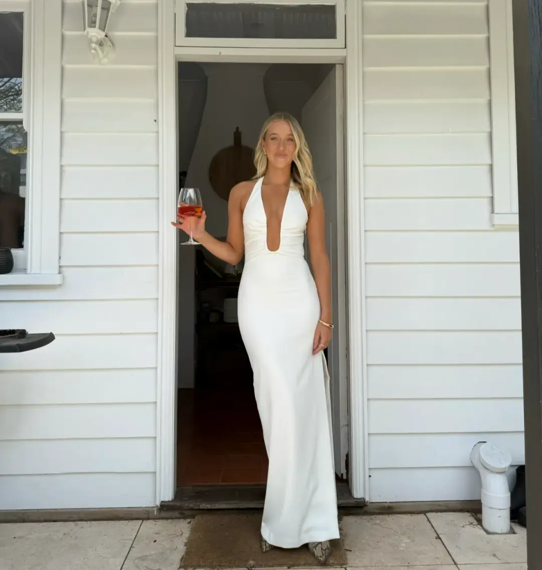 Misha Collection Alusia Dress Ivory Size 6/XS for rent on The Volte - main image