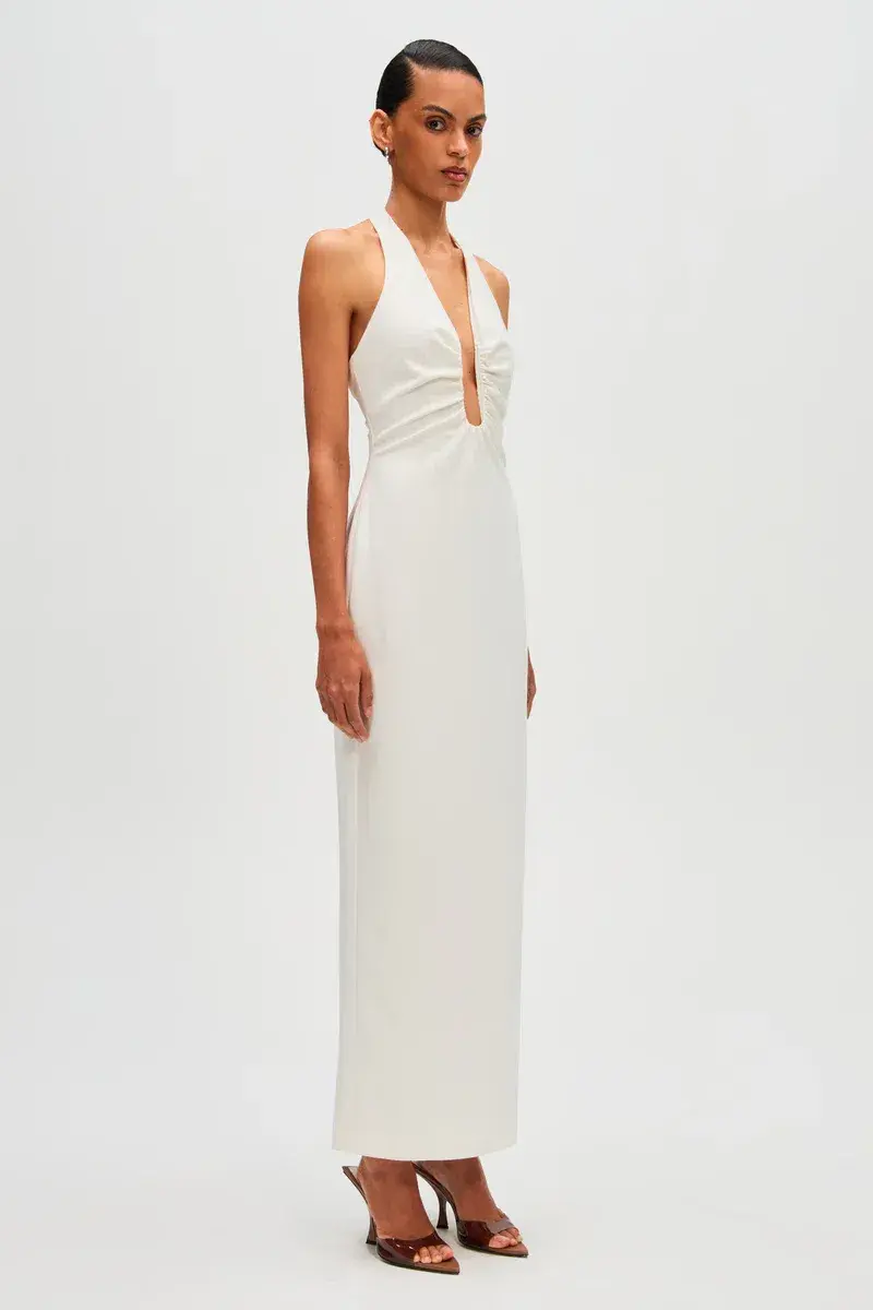 Misha Collection Alusia Dress Ivory Size 6/XS for rent on The Volte - main image
