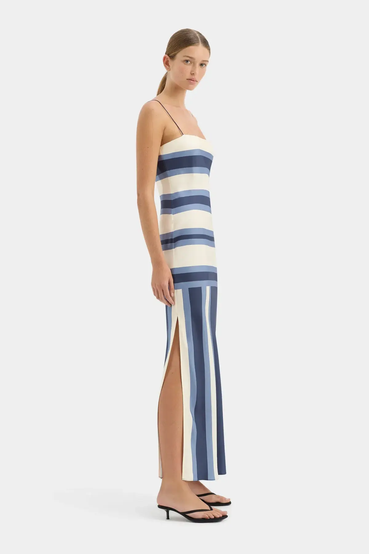 Sir the Label Dazed Slip Dress Studio Print Size 10 - Image 4