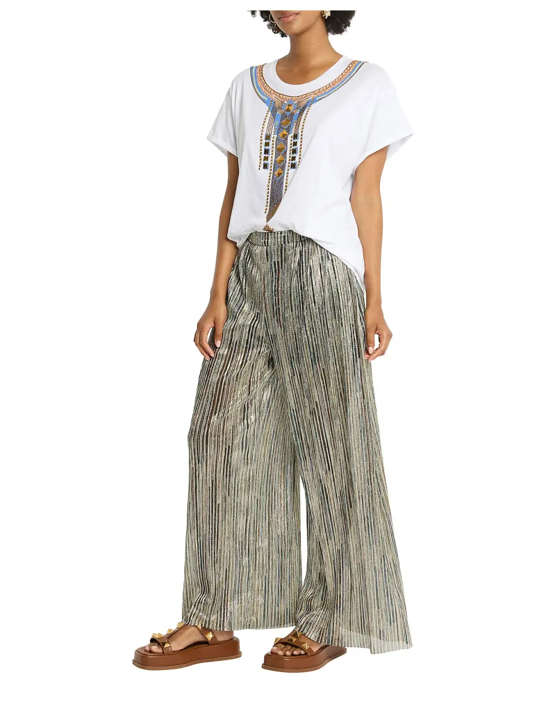 Sass & Bide Desert Moon Pant Metallic Size 16 for rent on The Volte - main image