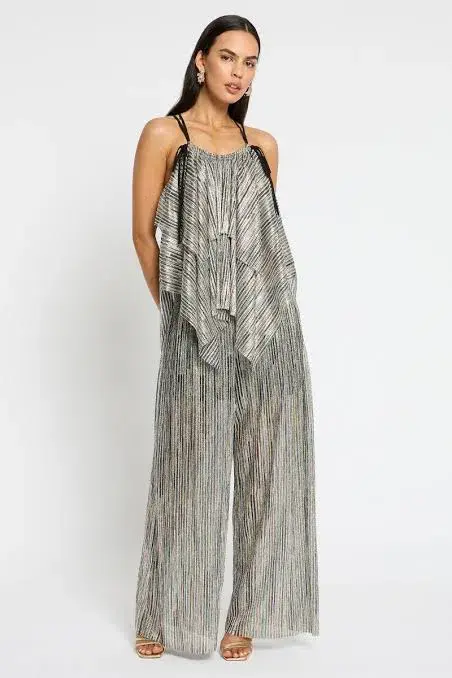 Sass & Bide Desert Moon Pant Metallic Size 16 - Image 3