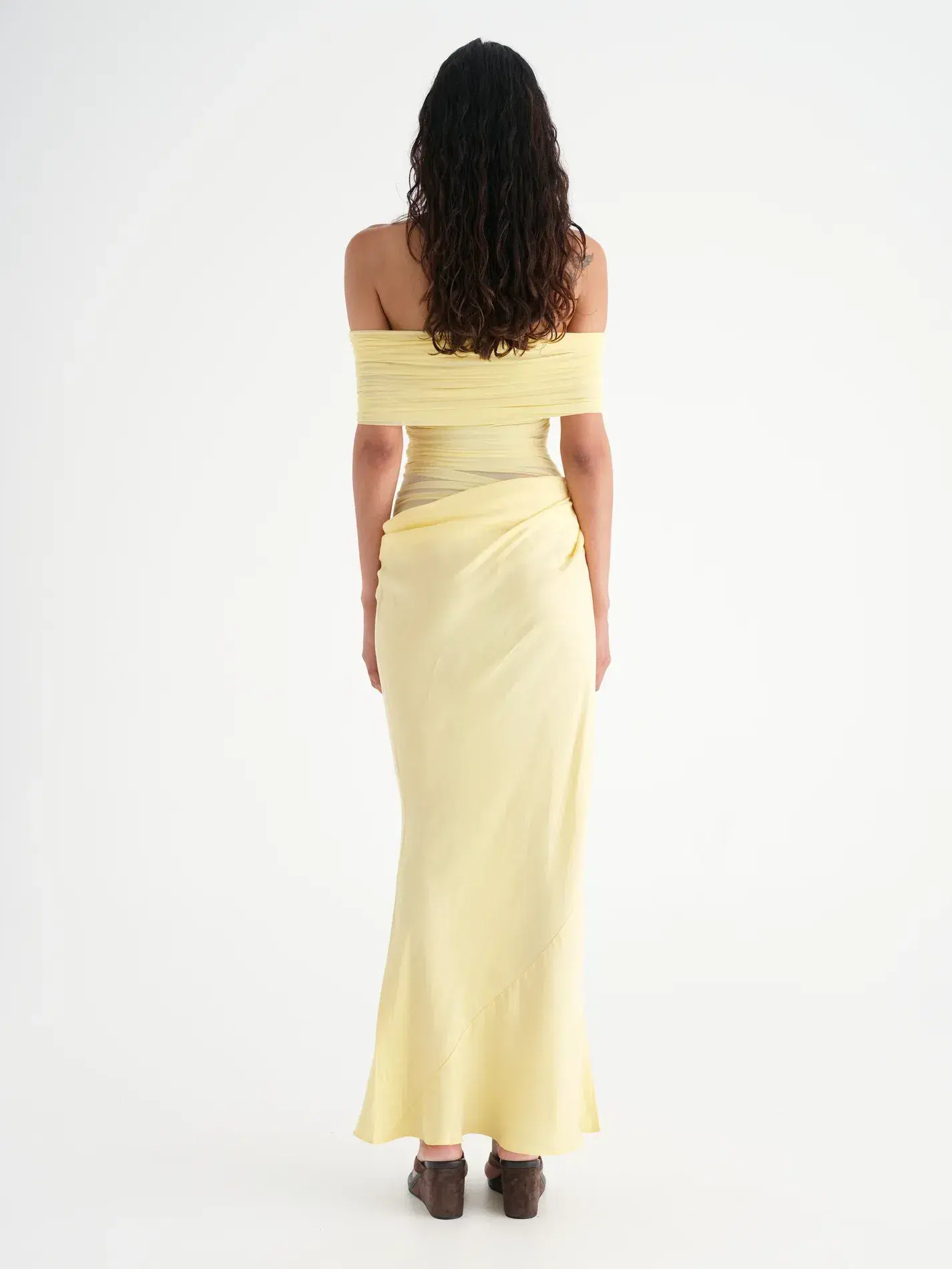 Benni Nico Maxi Dress- Butter Yellow- Size 8 - Image 3