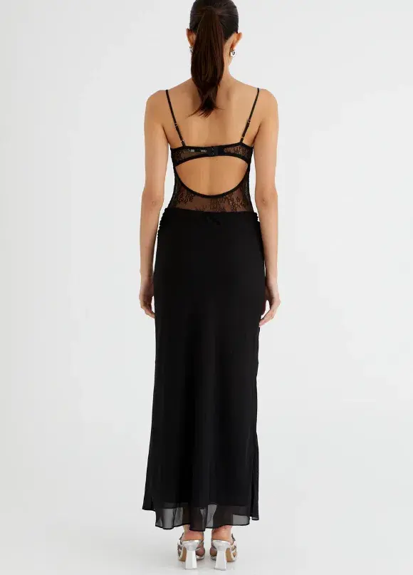 Benni Gabriel Maxi Dress Black Size 6 for rent on The Volte - main image