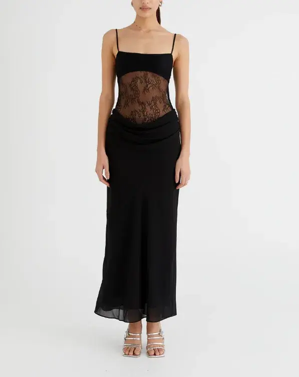 Benni Gabriel Maxi Dress Black Size 6 - Image 4