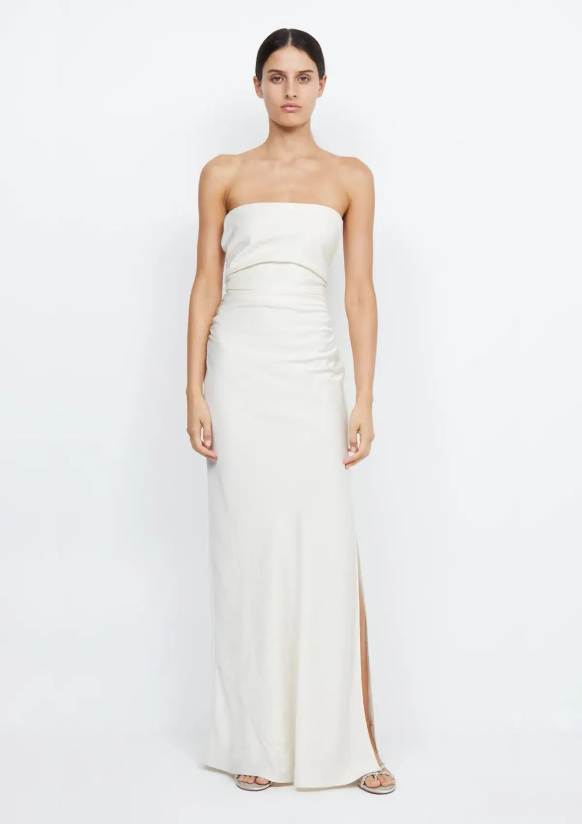 Bec & Bridge Eternity Strapless Maxi Dress Cream Size 10 - Image 1