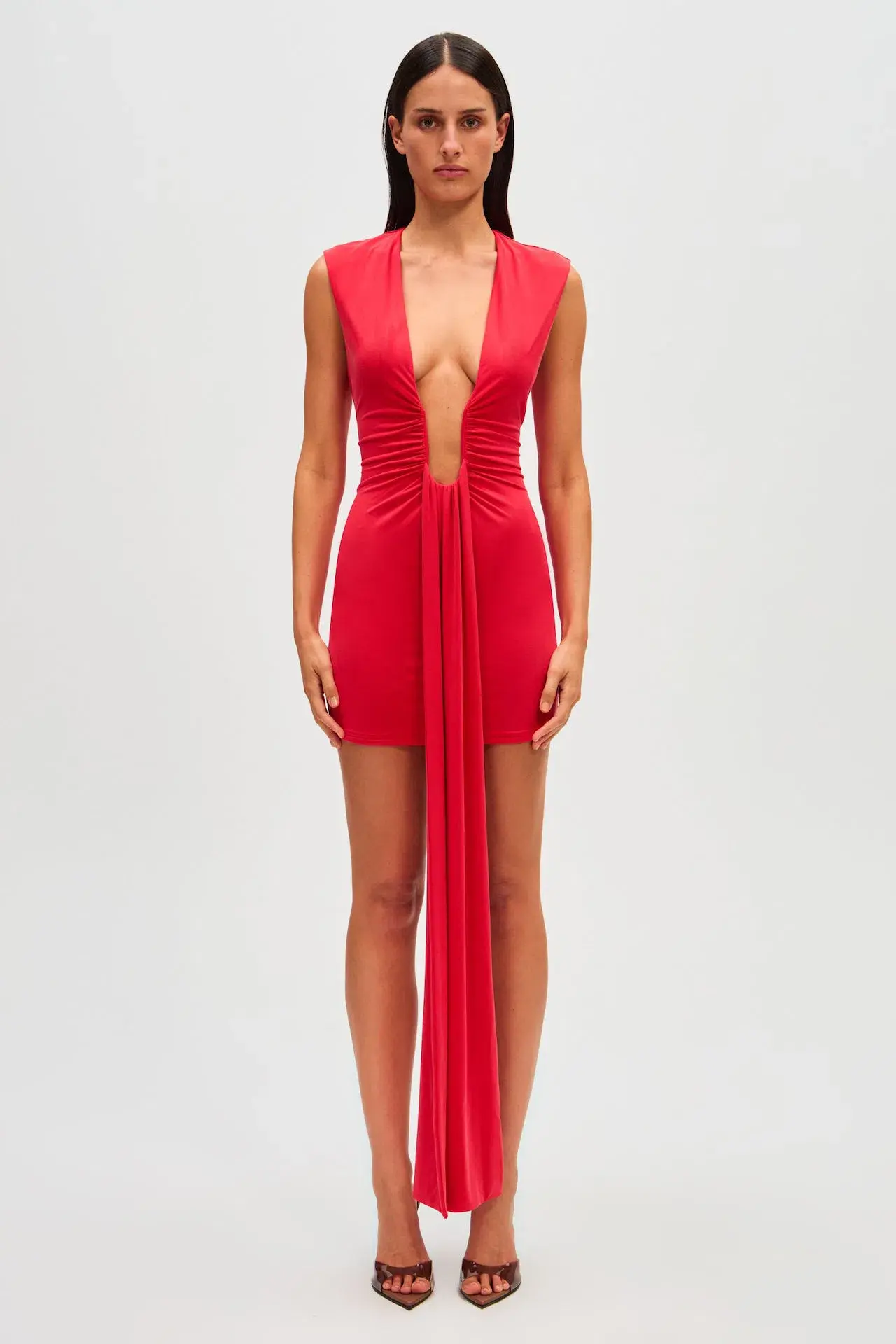 Misha Jennifer Cupro Mini Dress Red Size 8/S - Image 1