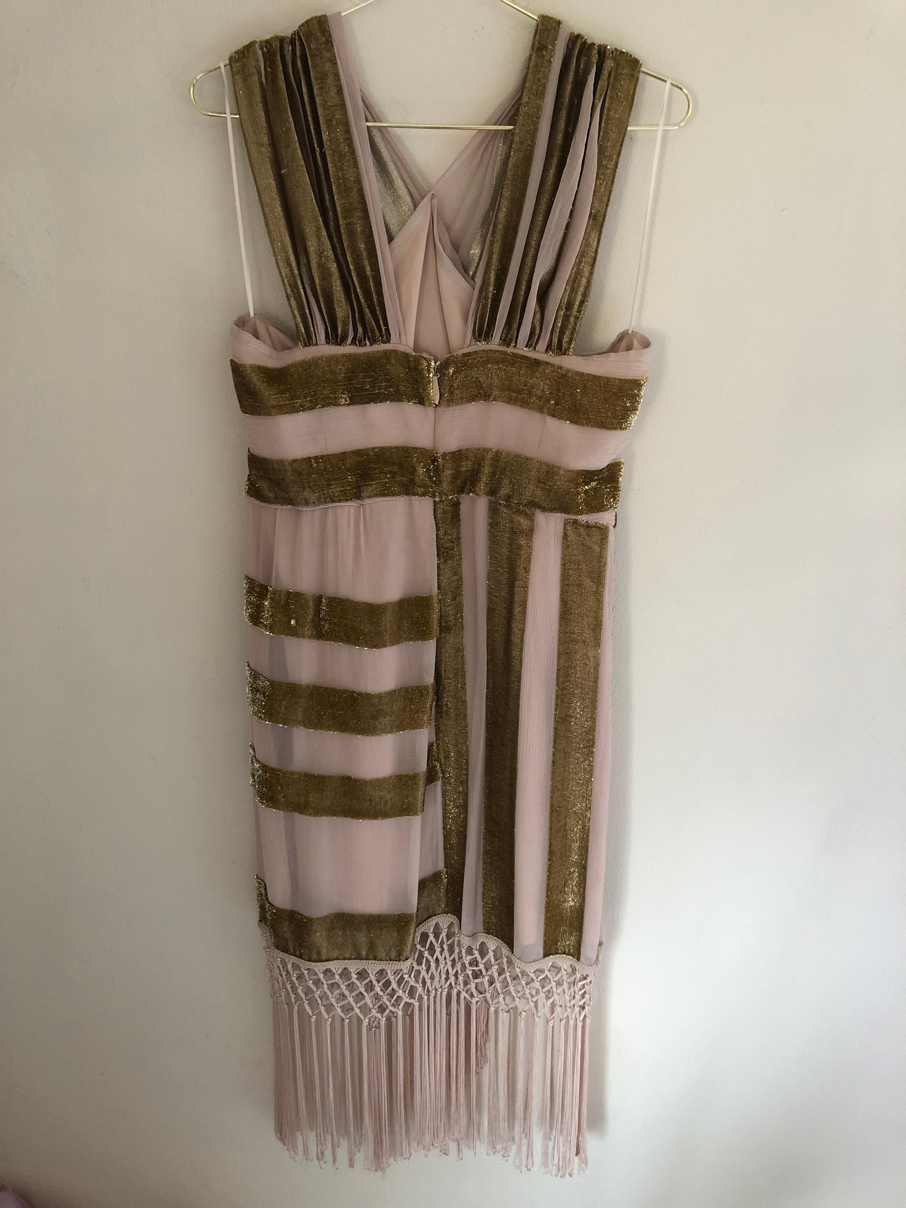 Alice mccall surrealist dress in pink and champagne. Size 12 - Image 3