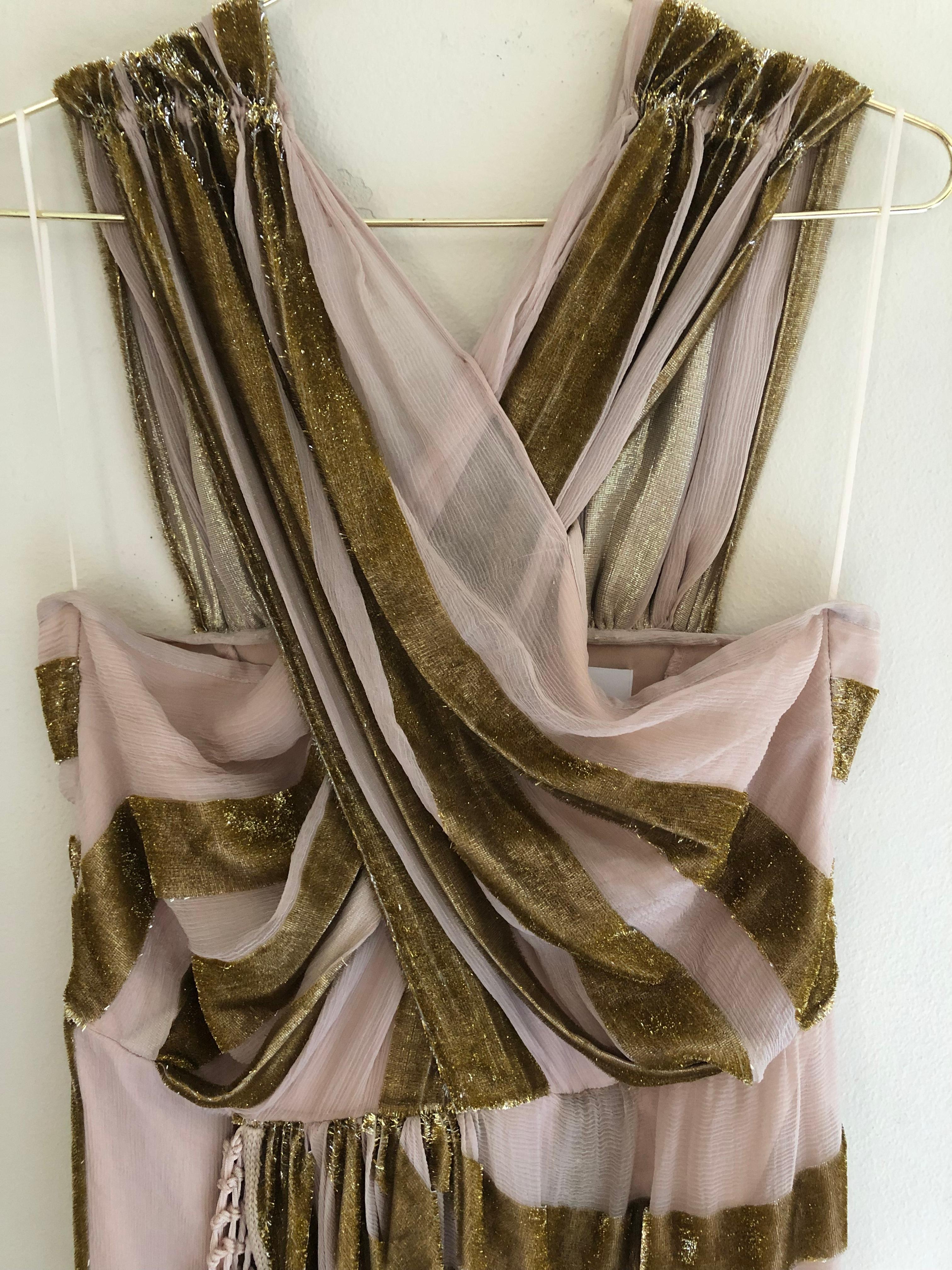Alice mccall surrealist dress in pink and champagne. Size 12 - Image 6