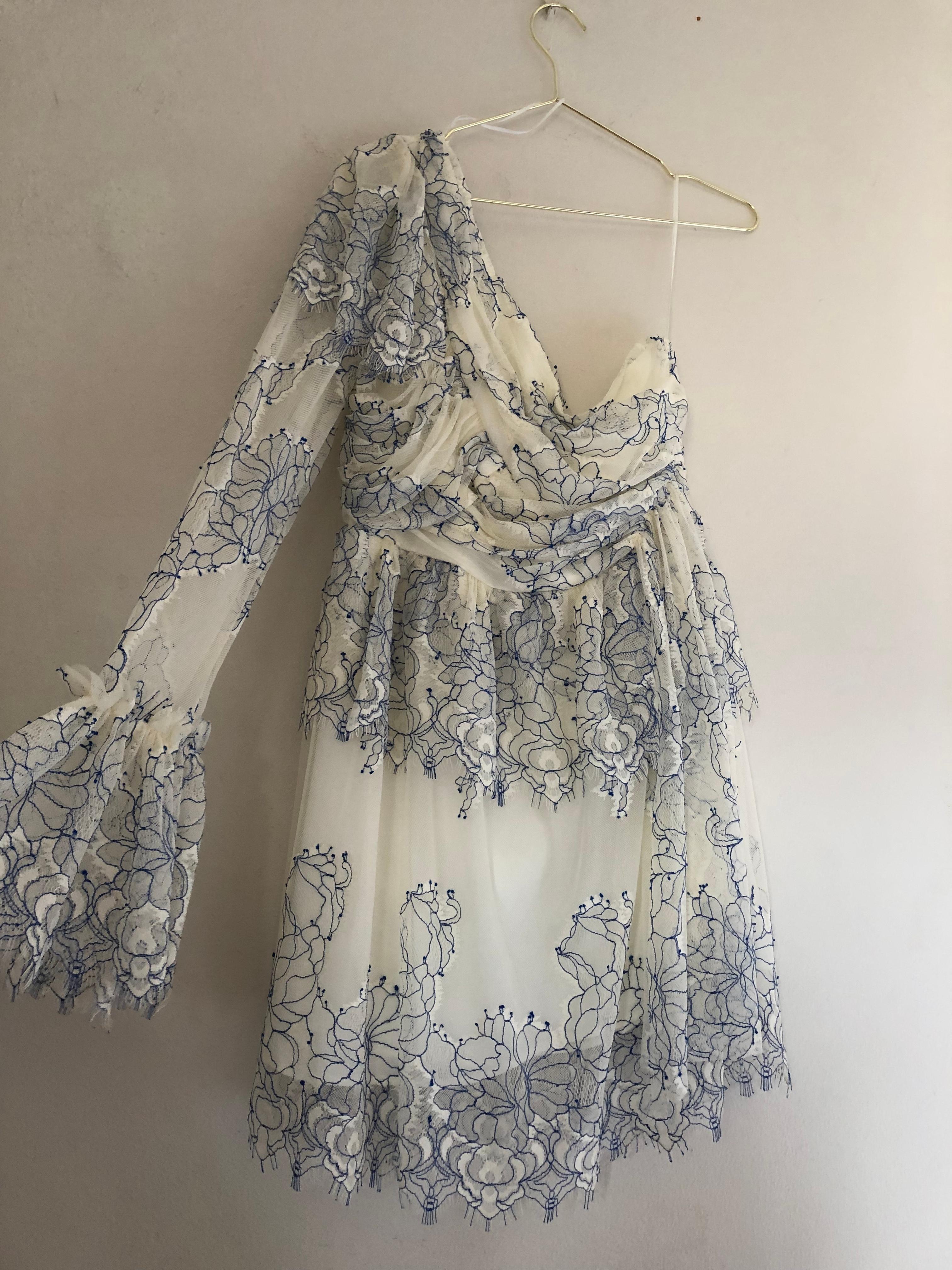 Alice McCall isn’t she lovely cream and cobalt size 12 dress - Image 3