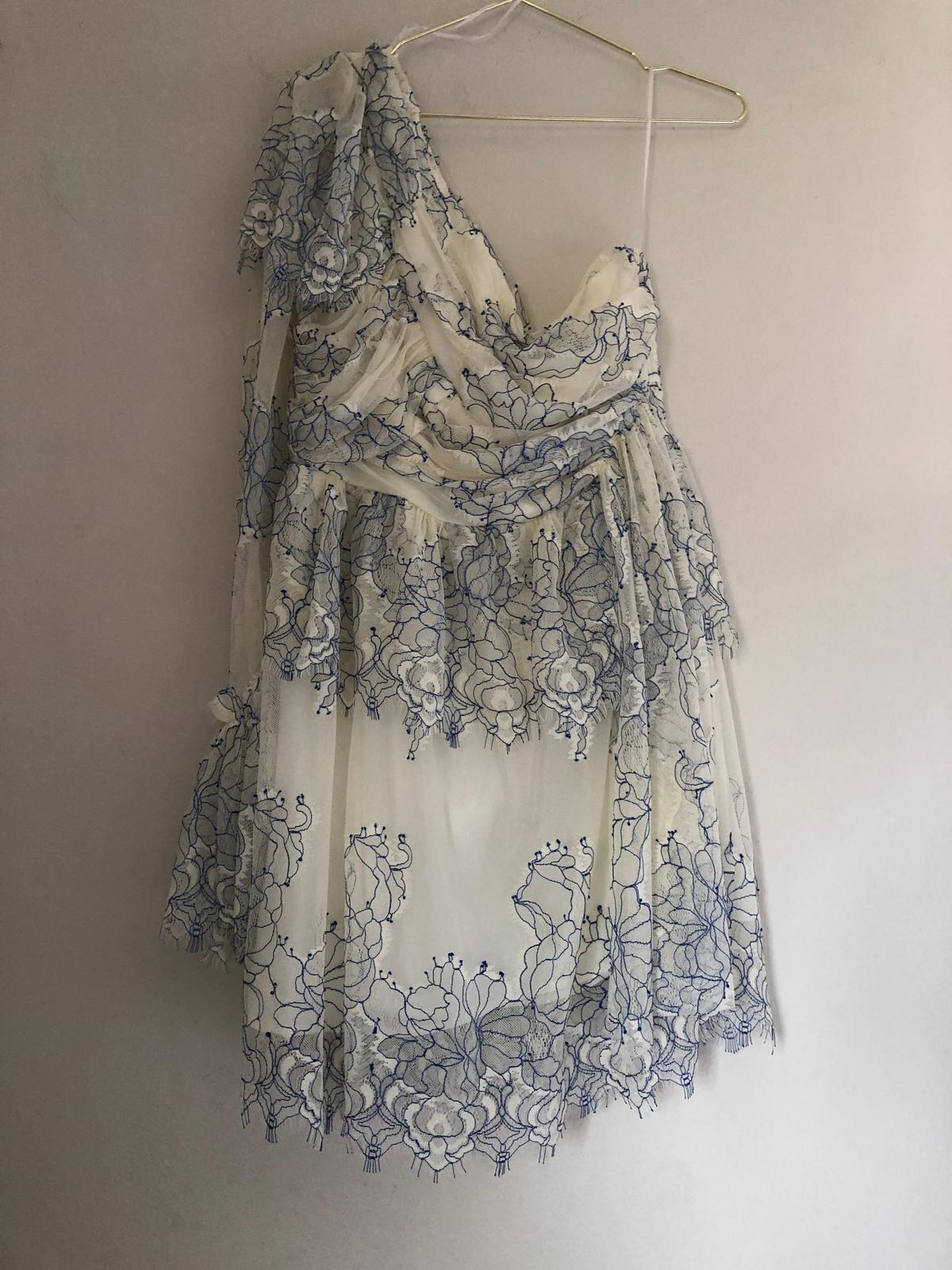 Alice McCall isn’t she lovely cream and cobalt size 12 dress - Image 6