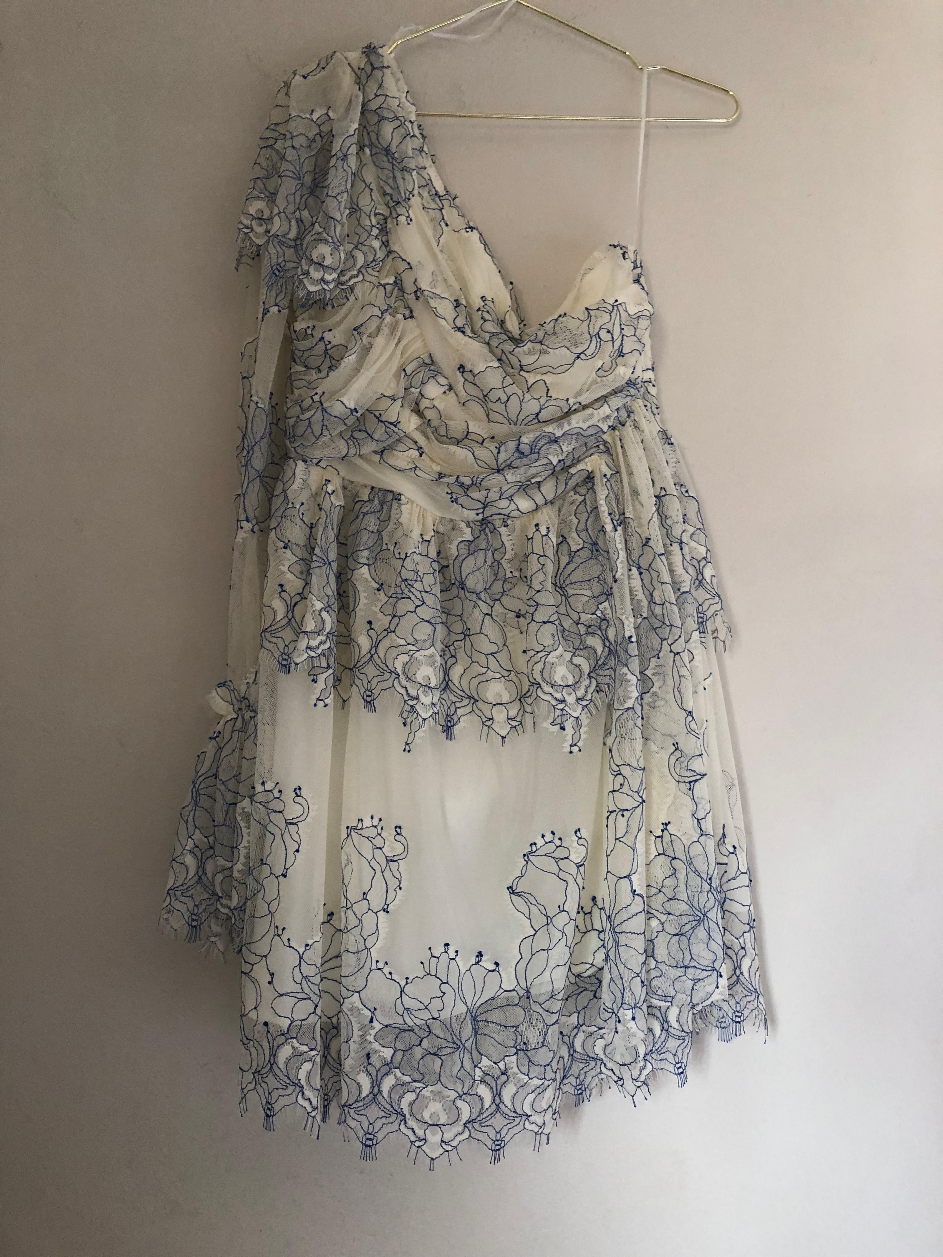 Alice McCall isn’t she lovely cream and cobalt size 12 dress - Image 6