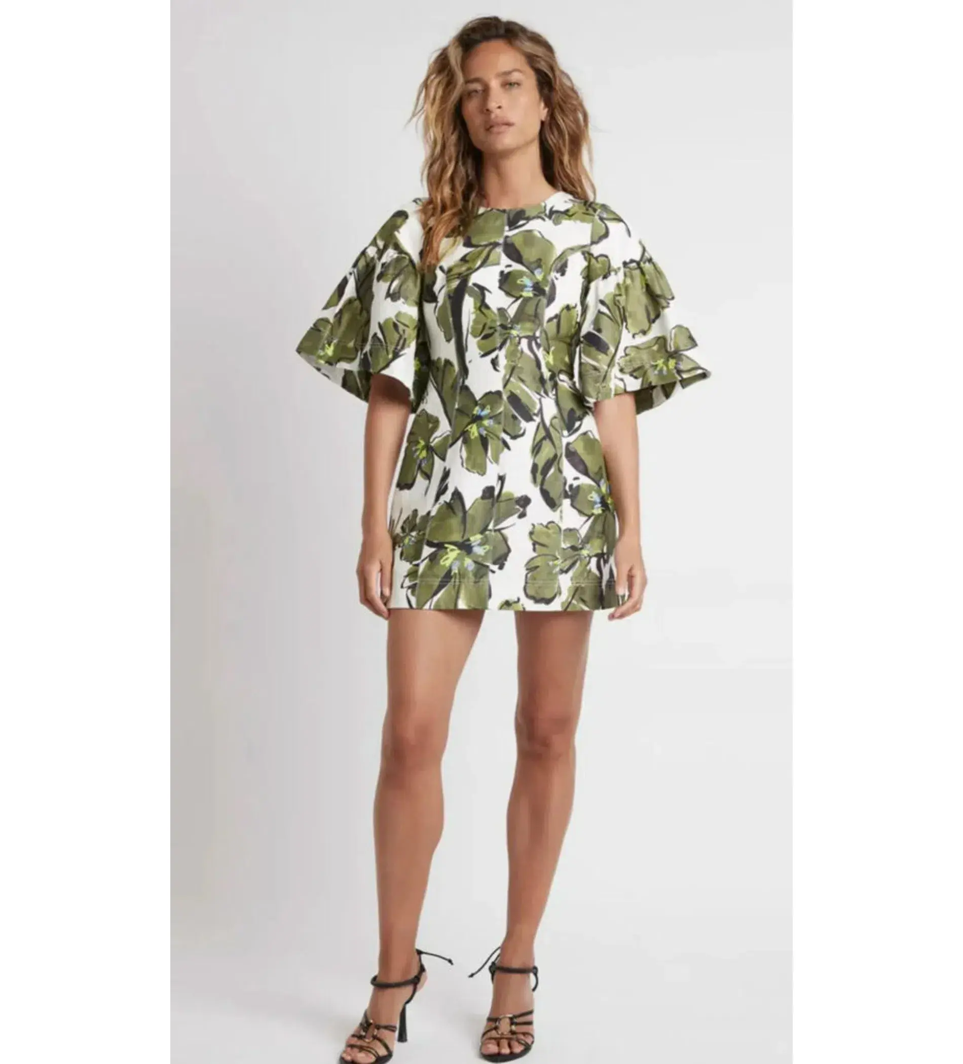 Aje Oasis Cut Out Mini Dress Print Size AU 14  - Image 2
