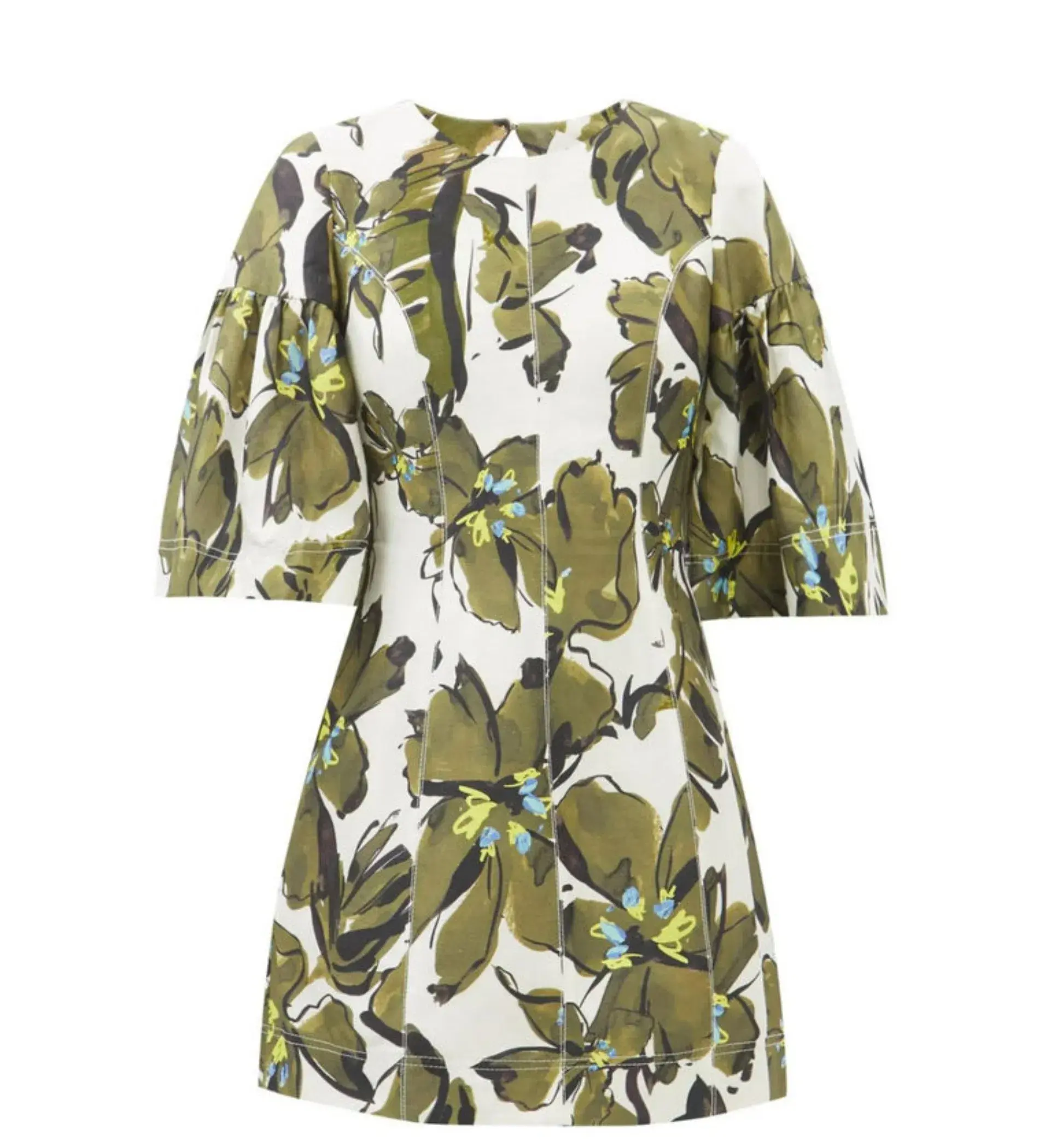 Aje Oasis Cut Out Mini Dress Print Size AU 14  - Image 5